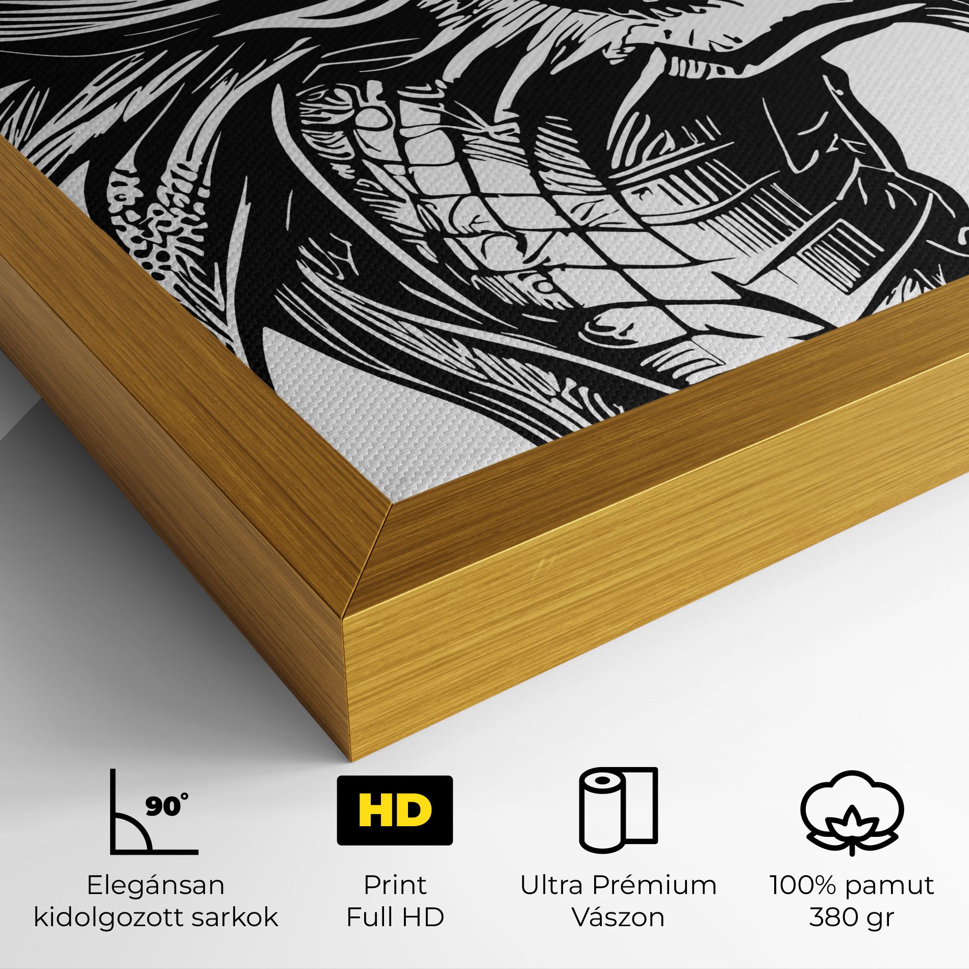Black Line Dragon mockup 4