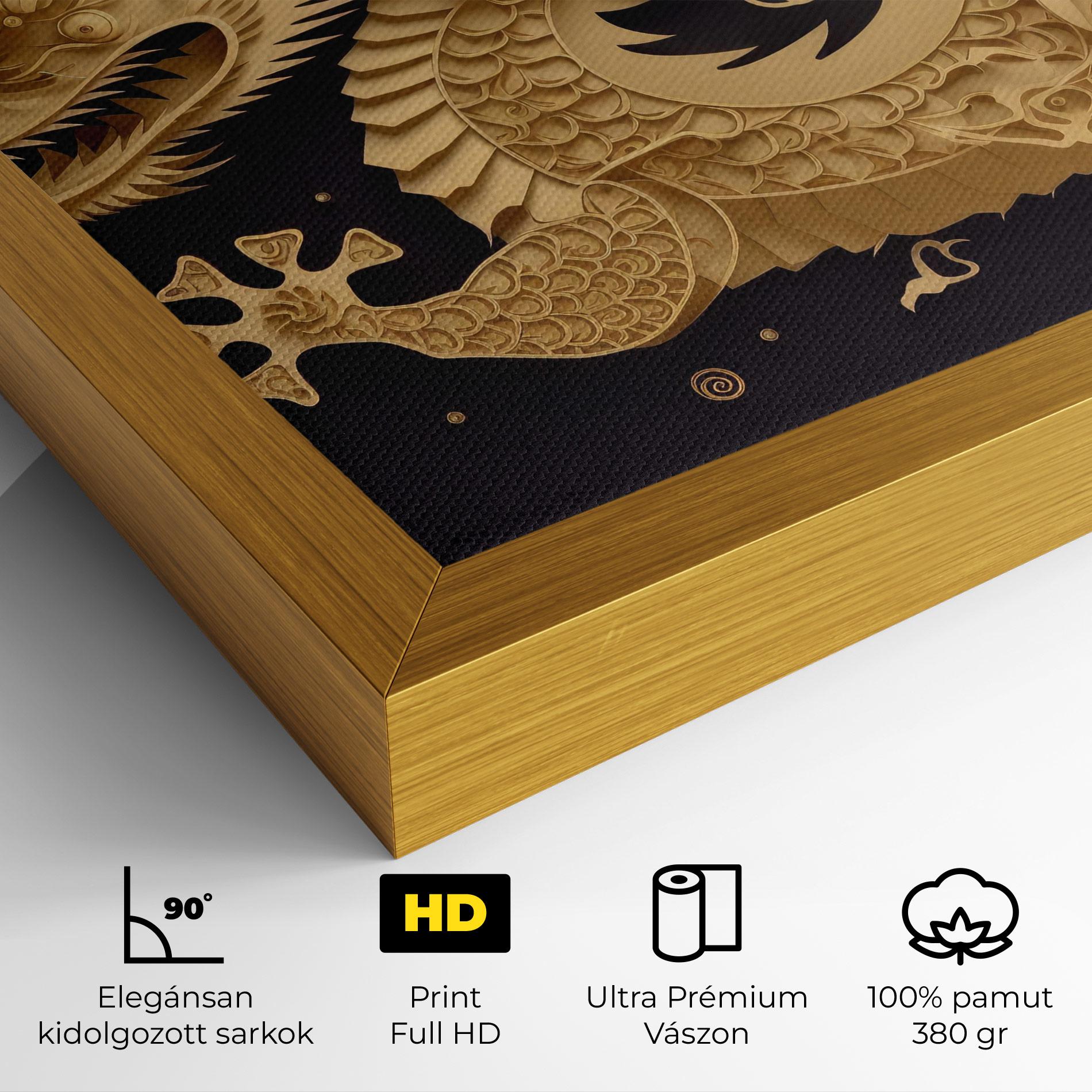 Vászonkép Dragon Zodiac Sign mockup 4