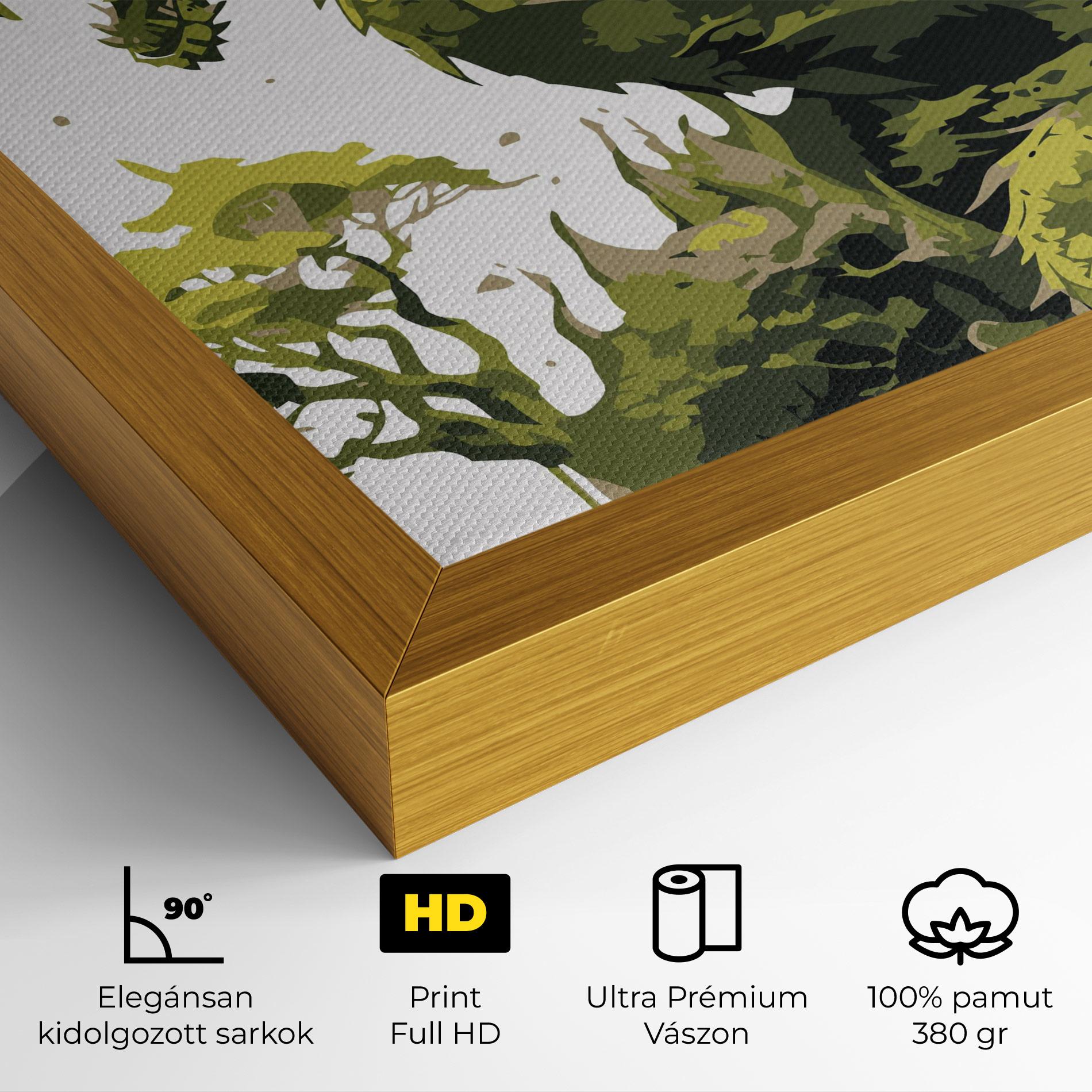 Vászonkép Green Nature Dragon mockup 4