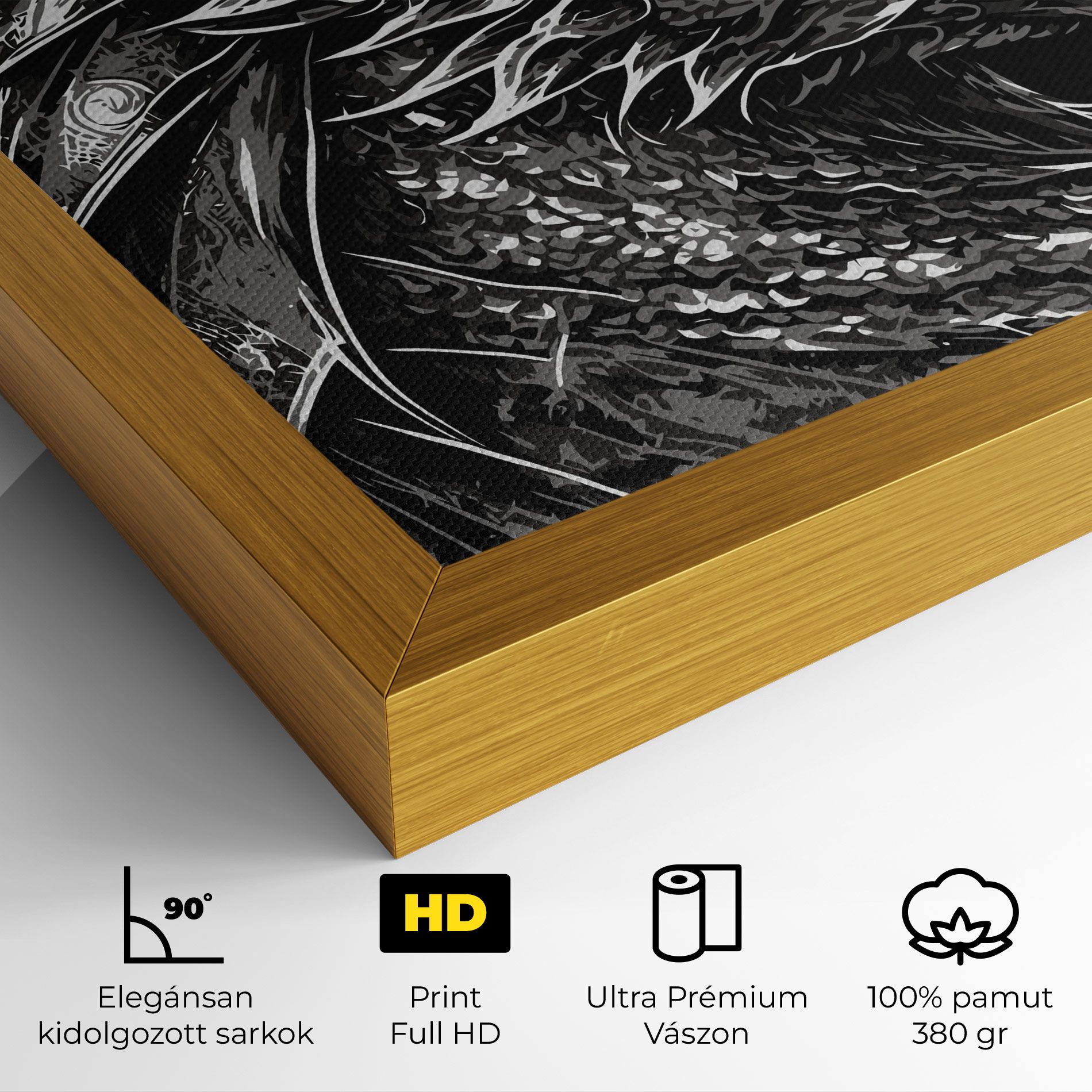 Grey White Dragon mockup 4