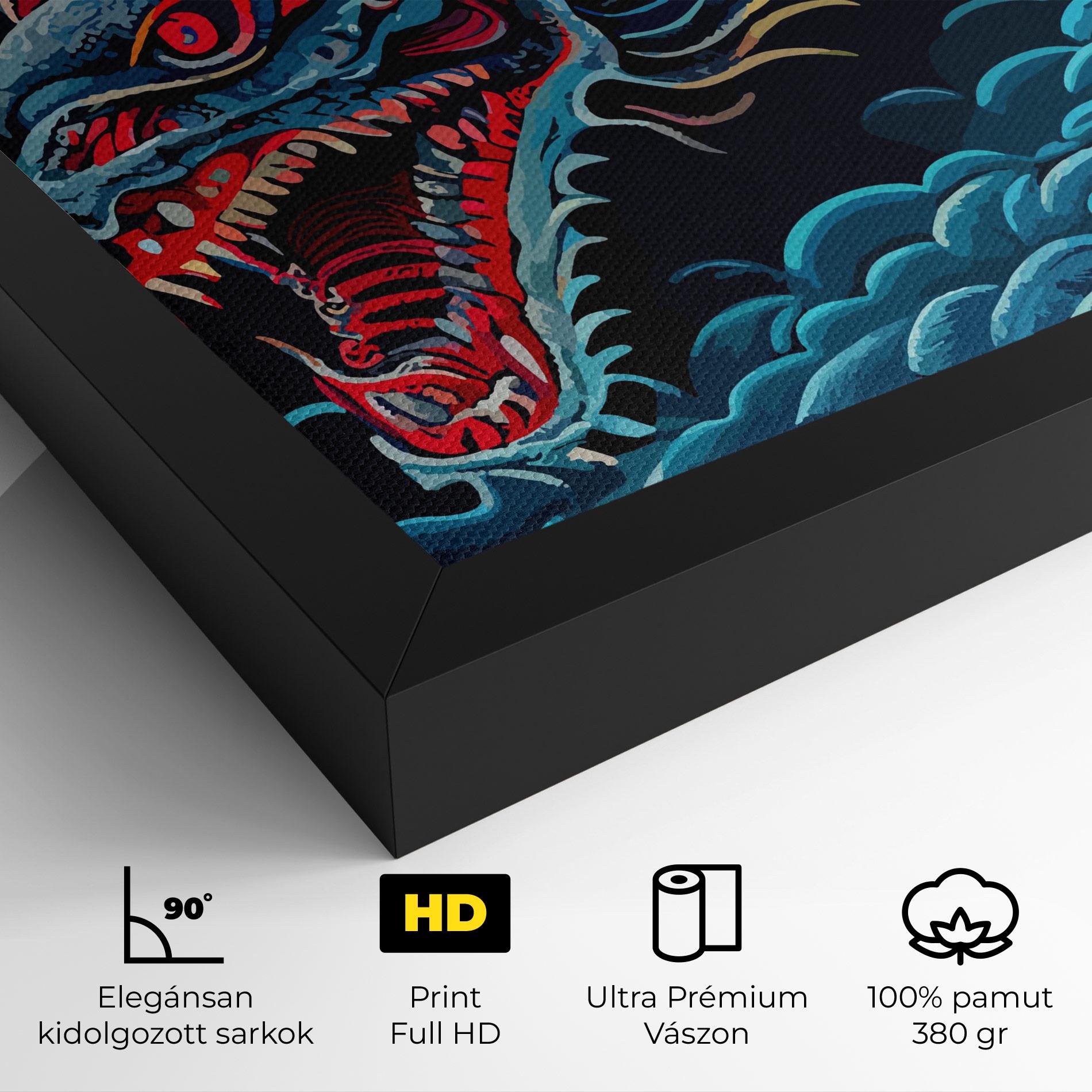 Vászonkép Cloud Dragon mockup 4