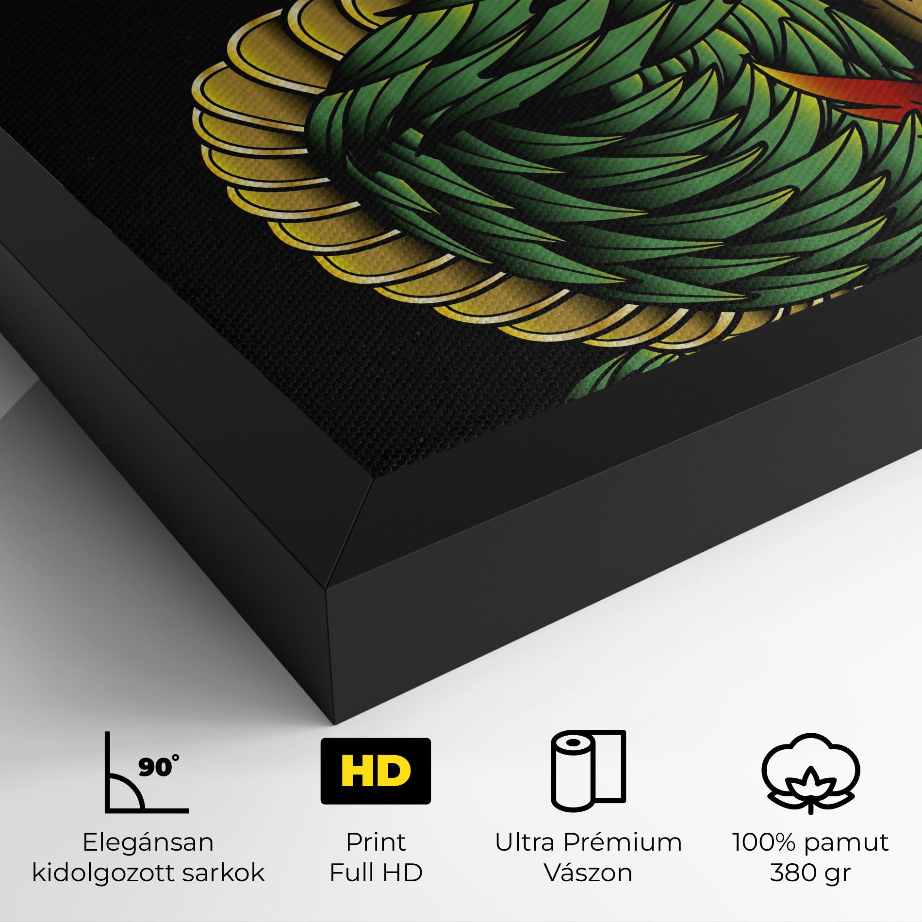 Green Yellow Dragon mockup 4