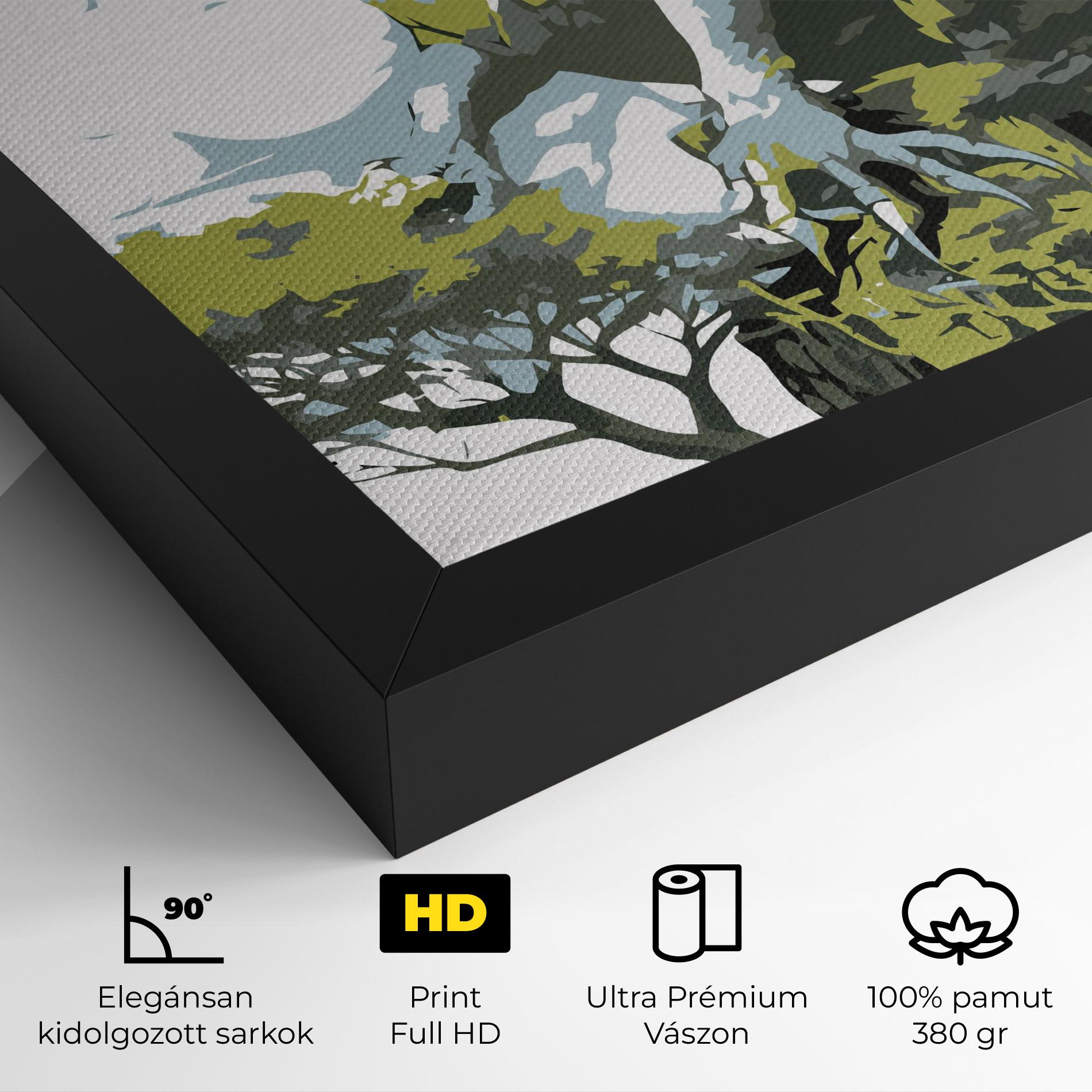 Vászonkép Grey Nature Dragon mockup 4