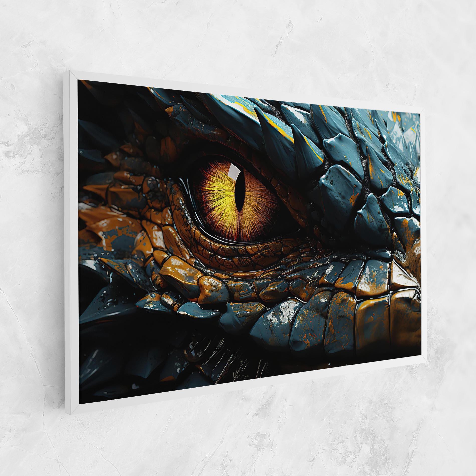 Vászonkép Yellow Dragon Eye mockup 1