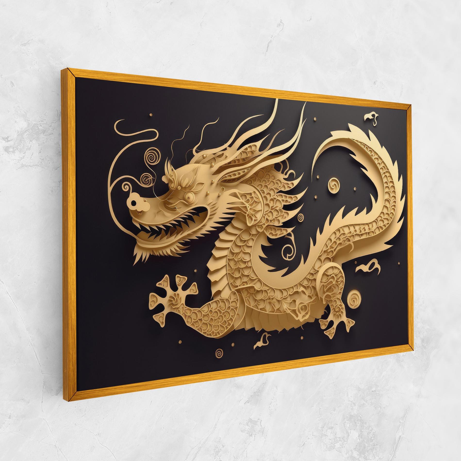 Vászonkép Dragon Zodiac Sign mockup 1