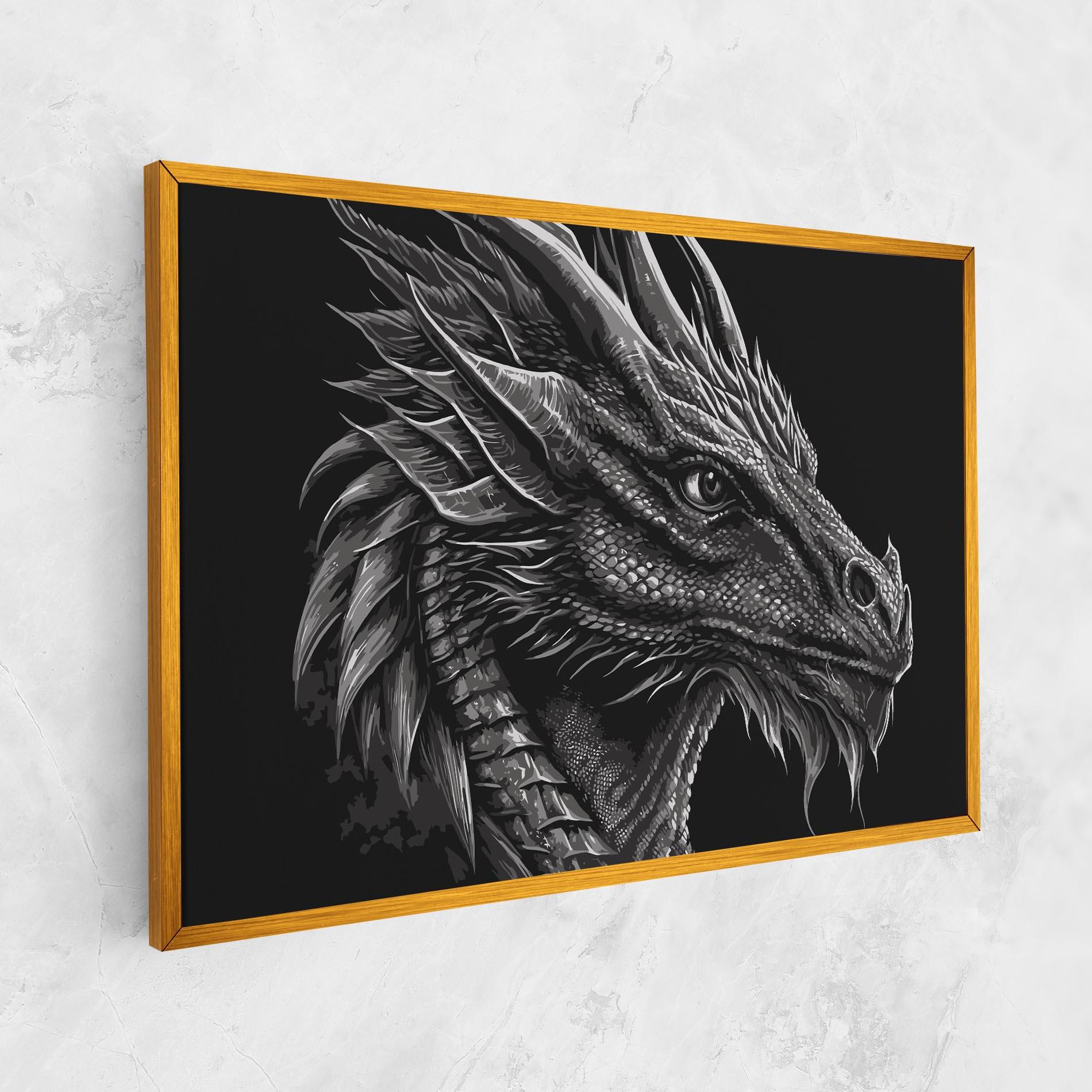 Vászonkép Grey Dragon mockup 1