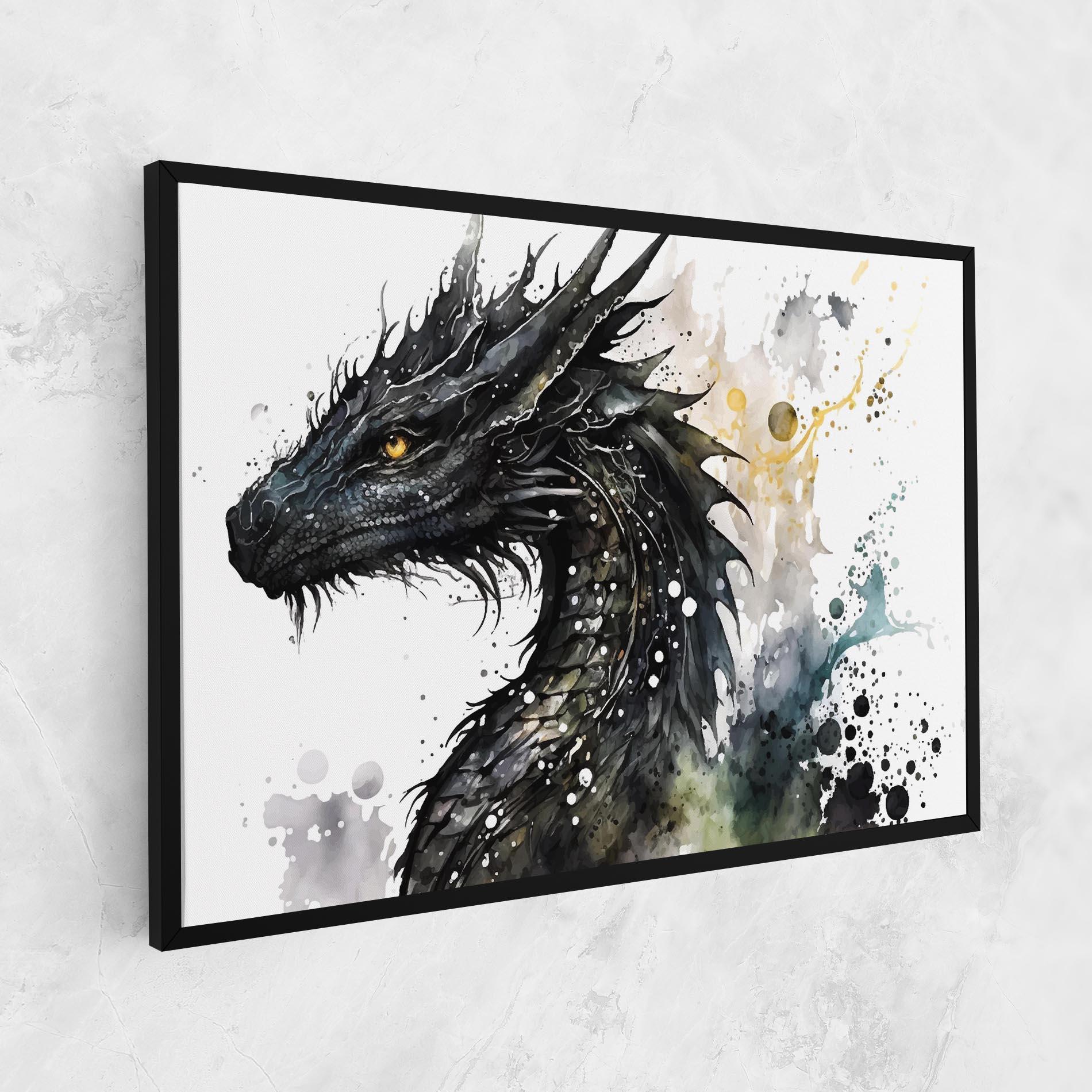 Vászonkép Black Dragon Art mockup 1