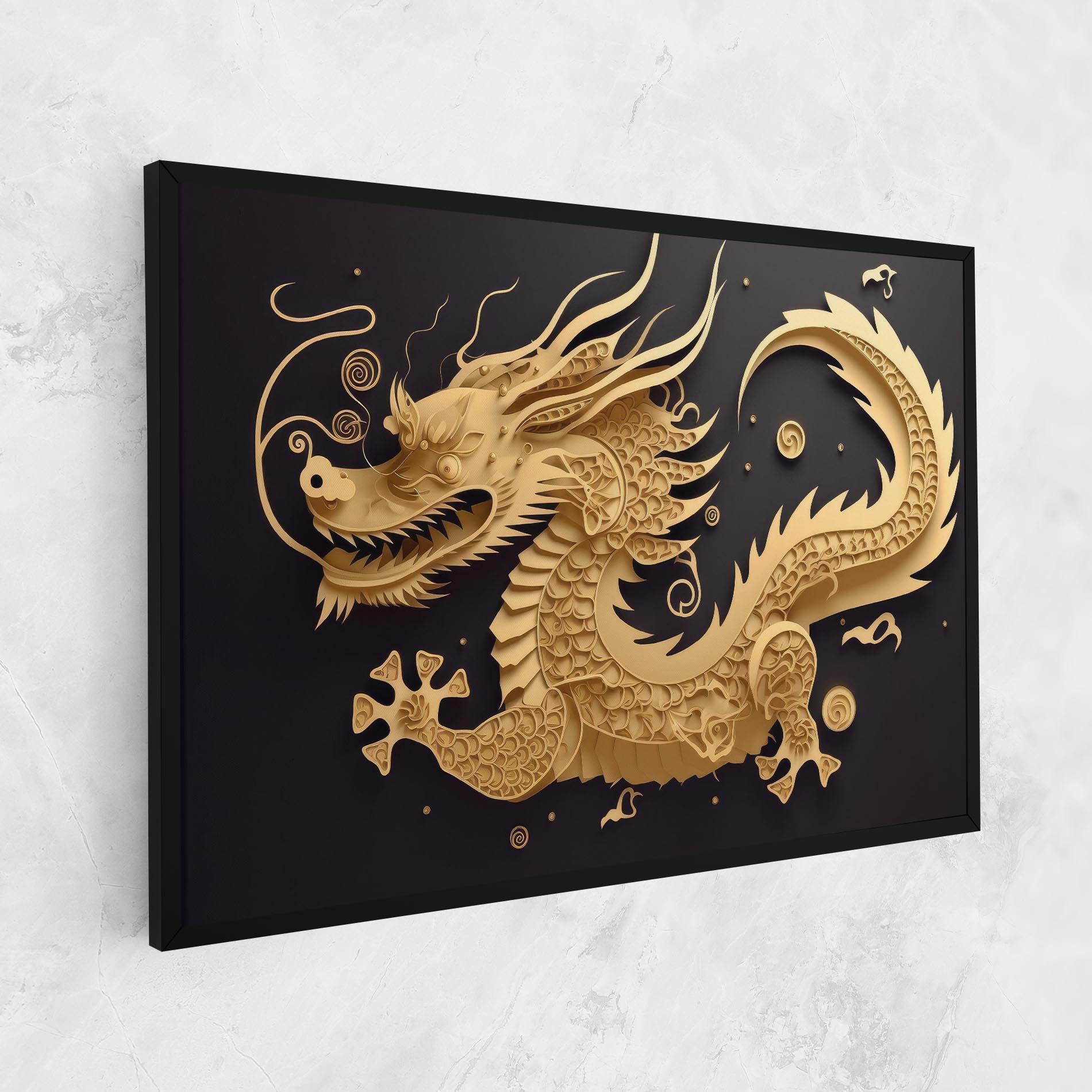 Vászonkép Dragon Zodiac Sign mockup 1