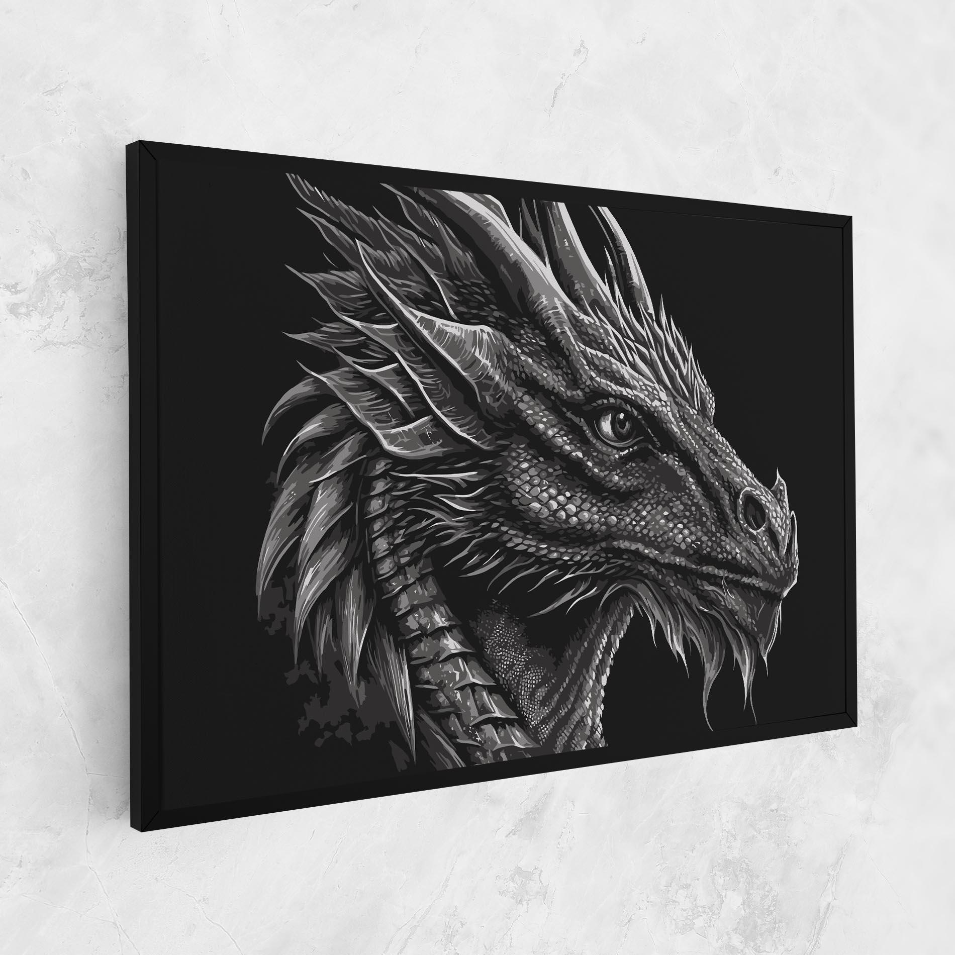 Vászonkép Grey Dragon mockup 1