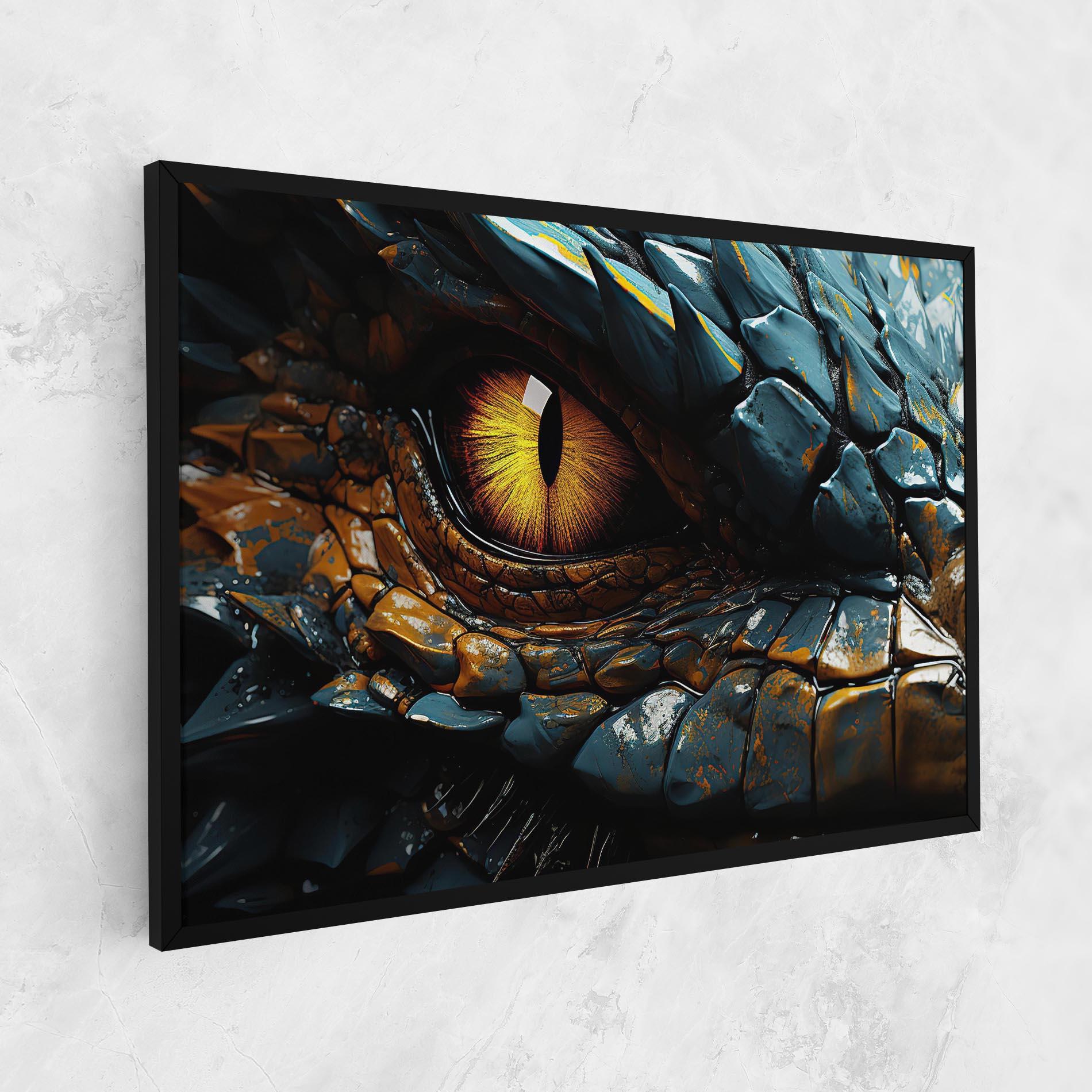 Vászonkép Yellow Dragon Eye mockup 1