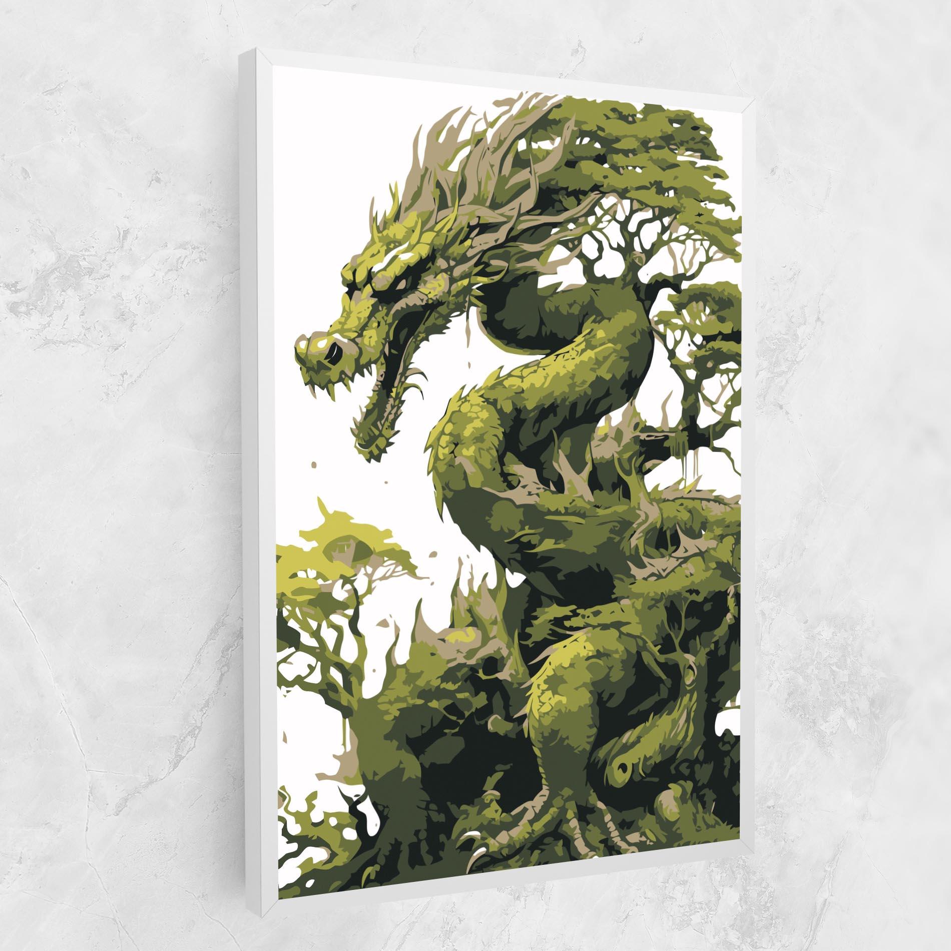Vászonkép Green Nature Dragon mockup 1
