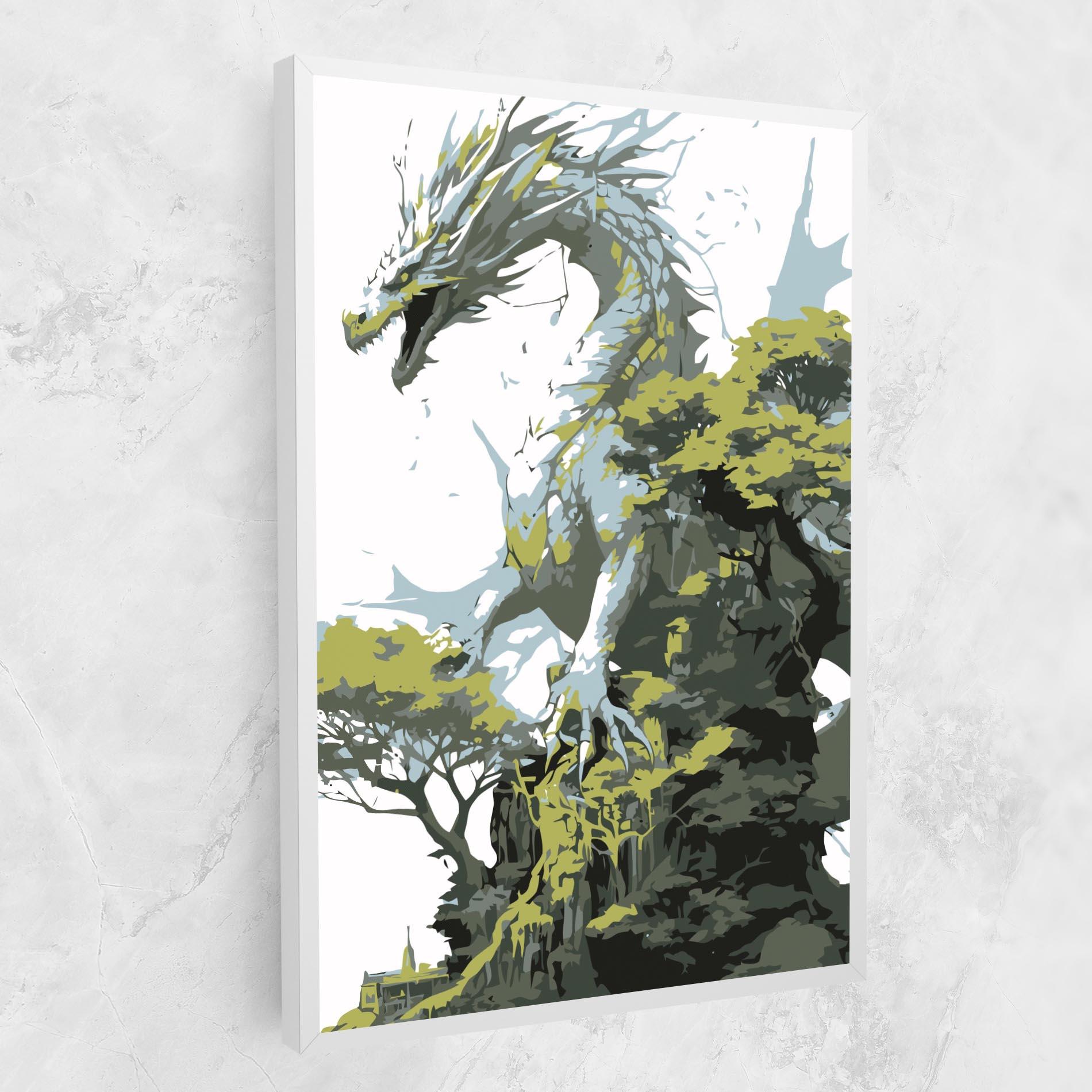Vászonkép Grey Nature Dragon mockup 1