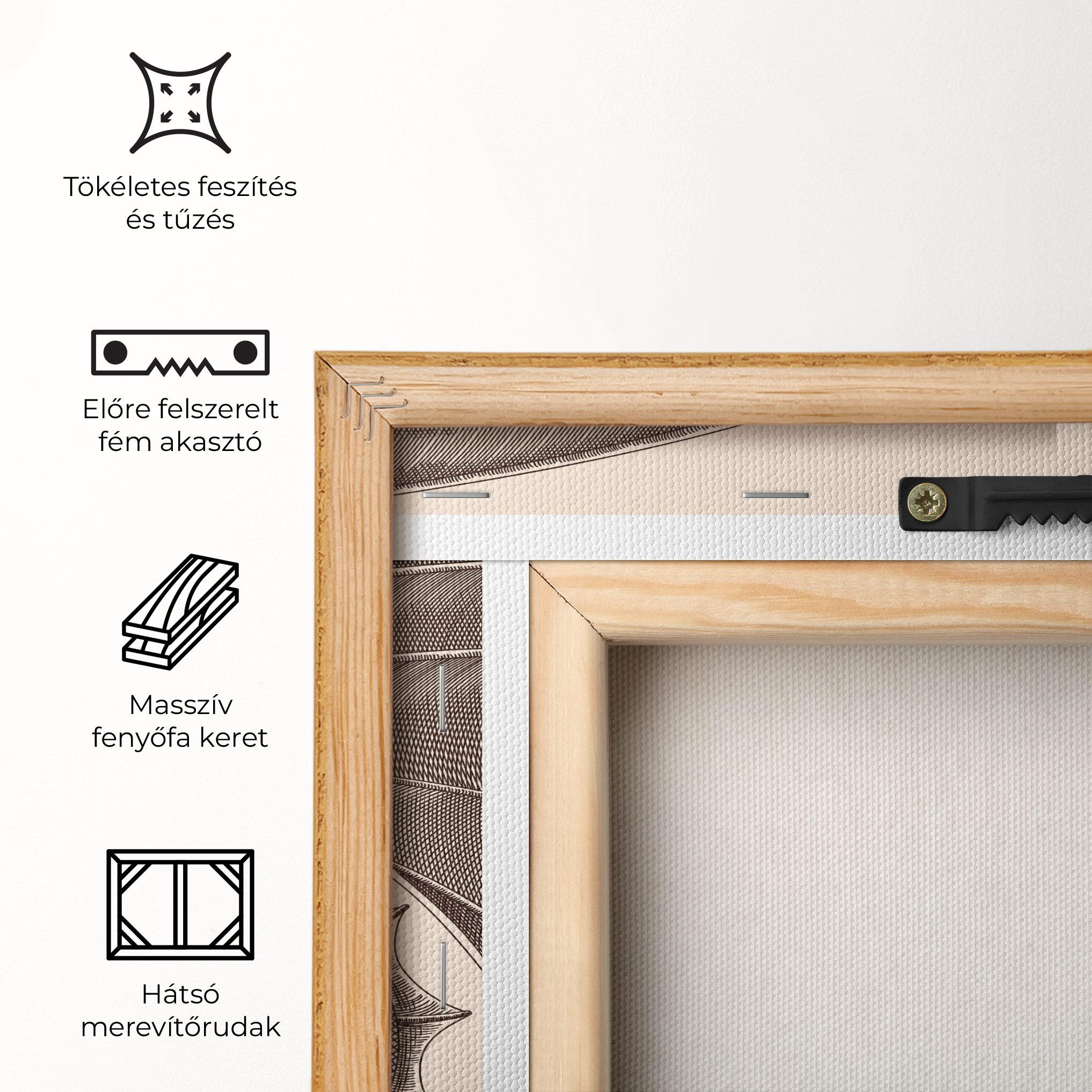 Vászonkép Brown Dragon mockup 5