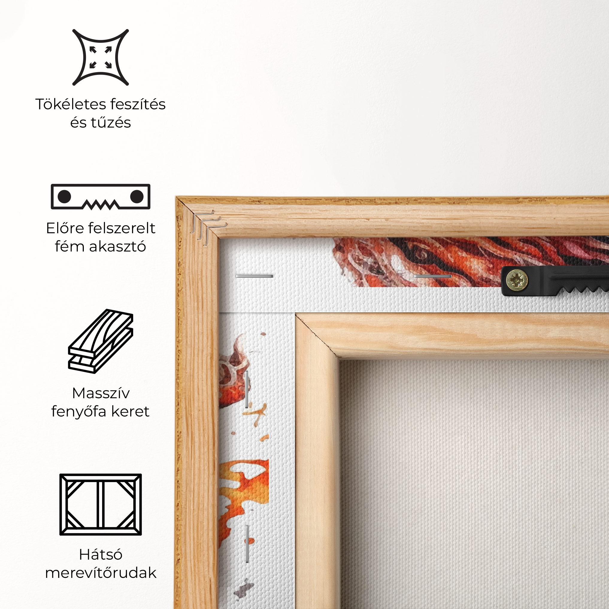 Vászonkép Fire Dragon mockup 5