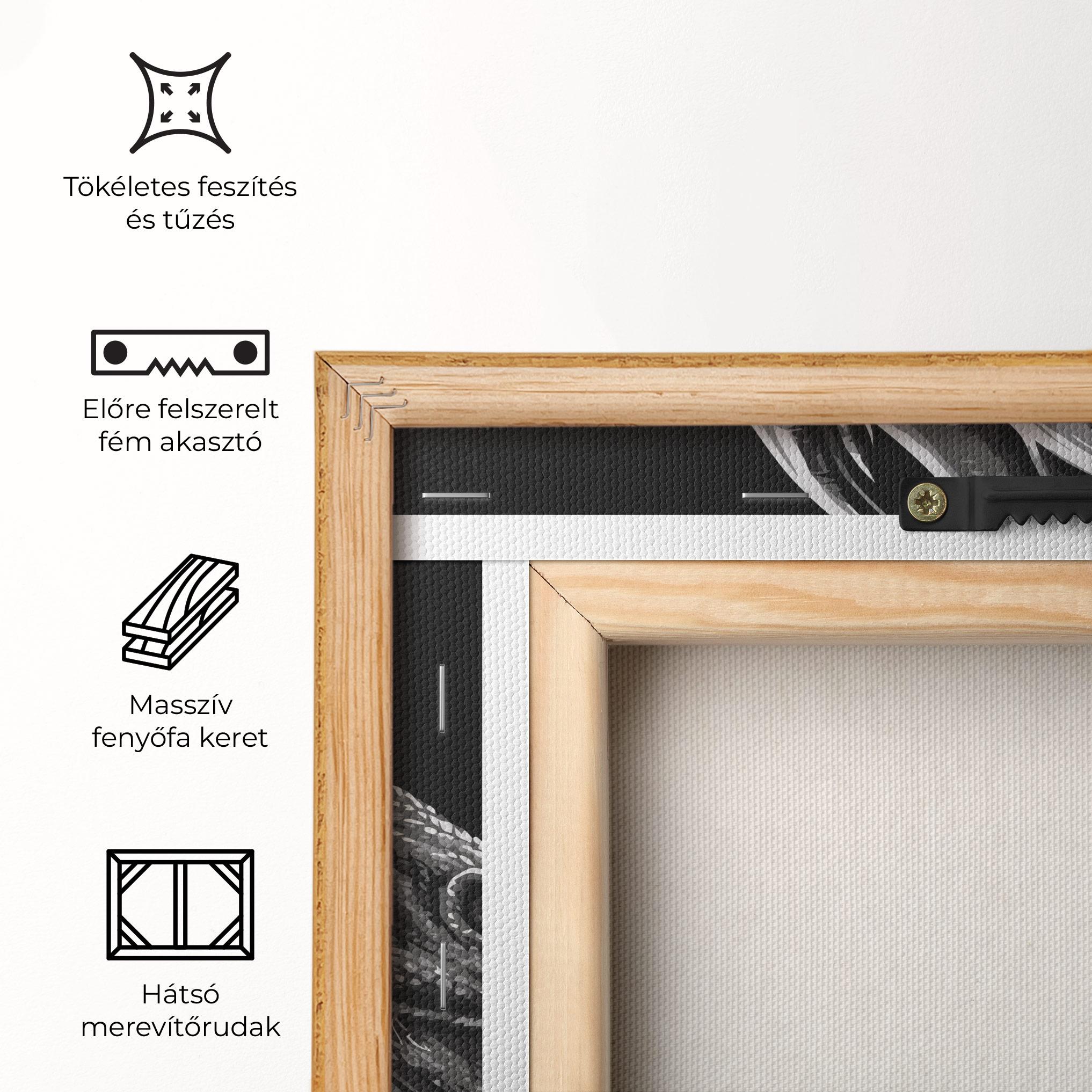 Vászonkép Grey Dragon mockup 5