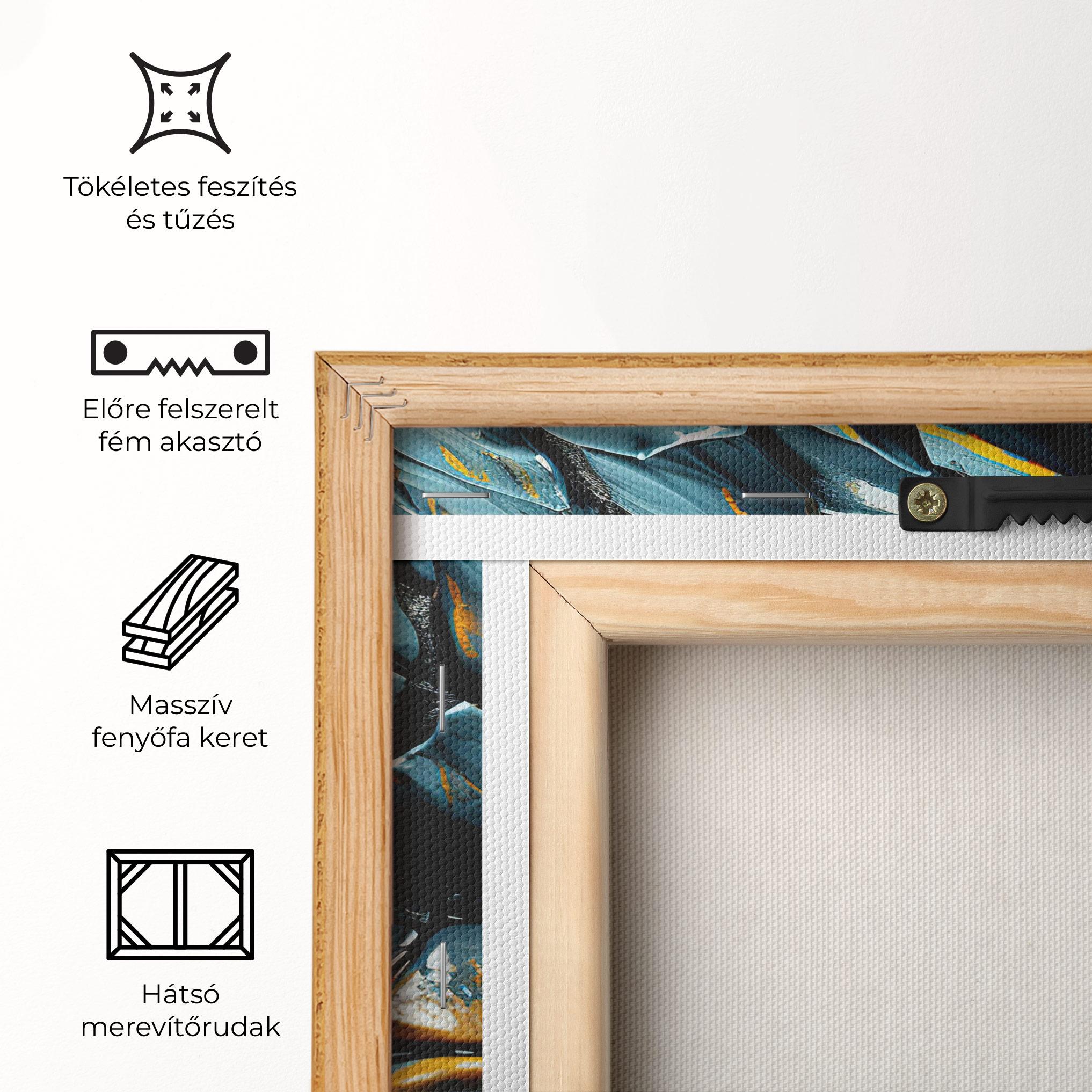 Vászonkép Yellow Dragon Eye mockup 5