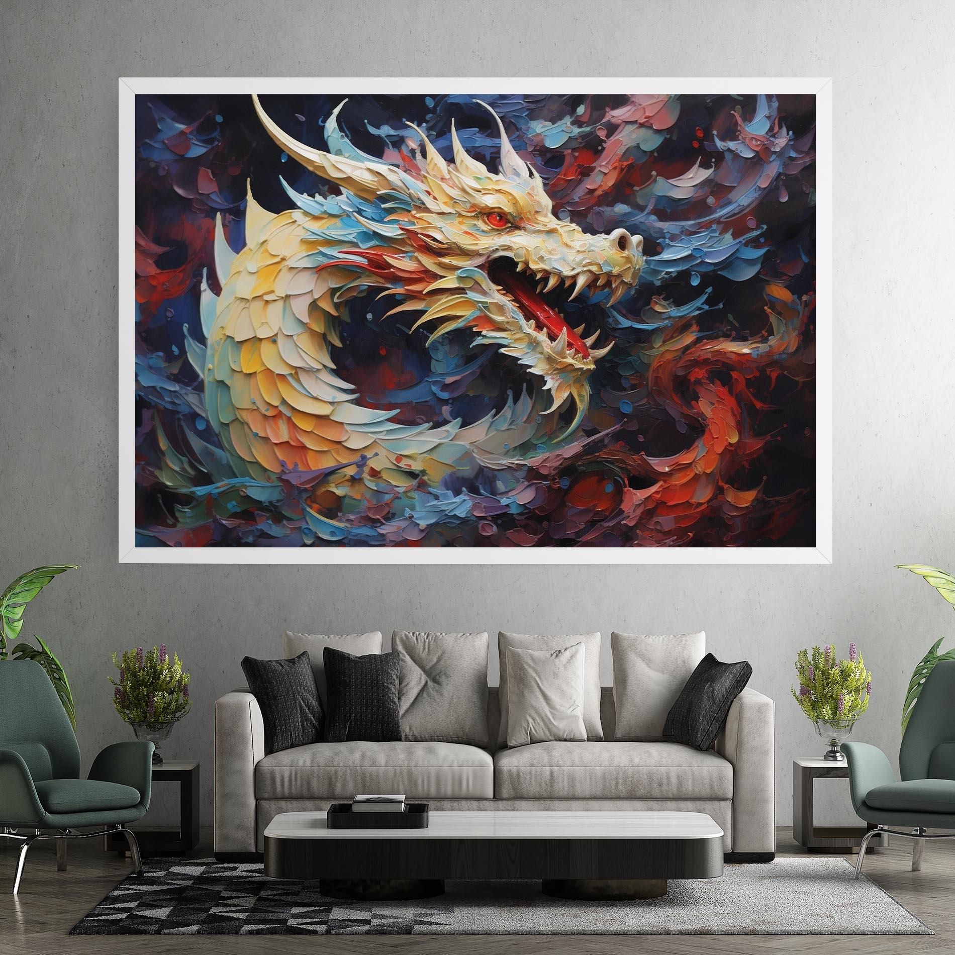 Vászonkép Fantasy Dragon Art mockup 7