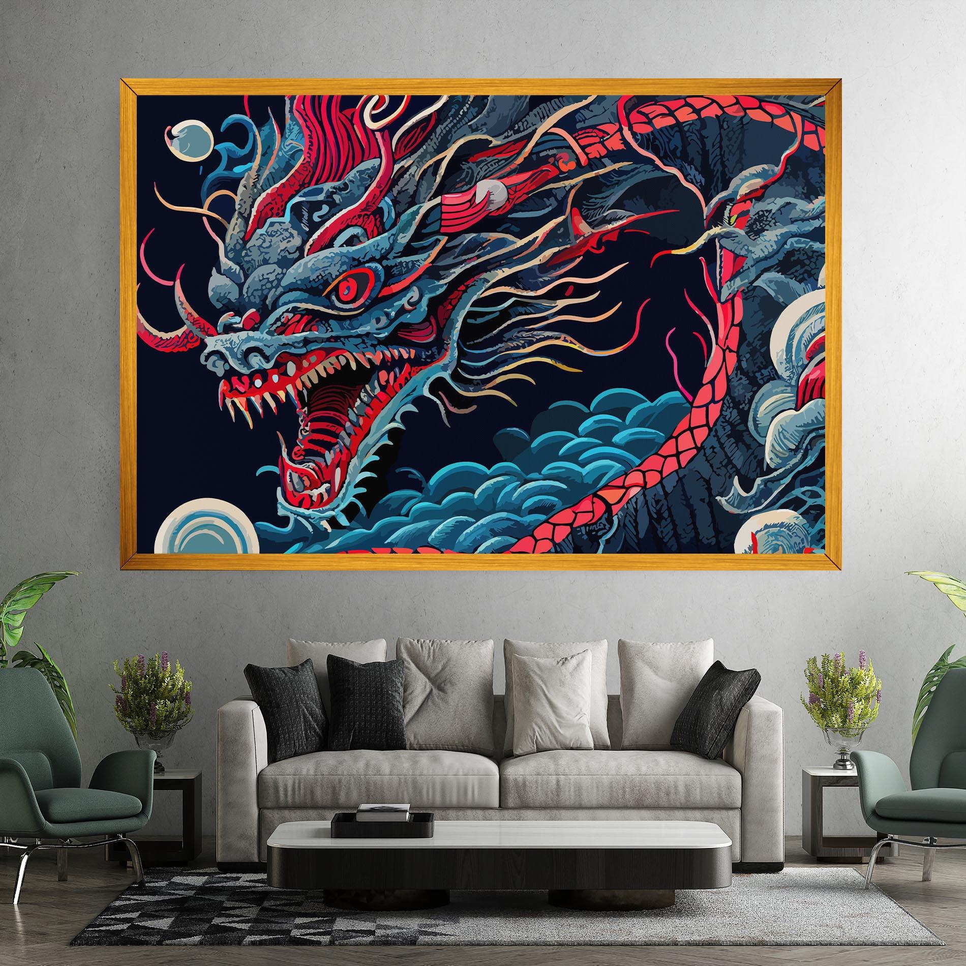 Vászonkép Cloud Dragon mockup 7