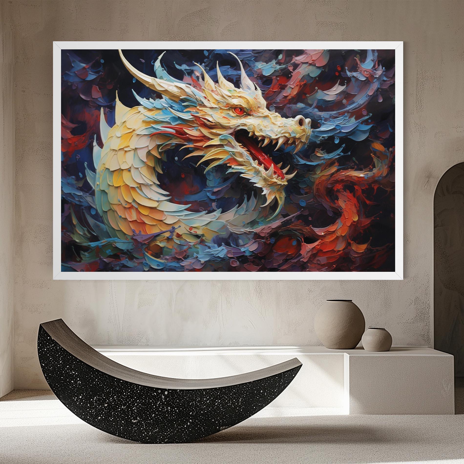 Vászonkép Fantasy Dragon Art mockup 8