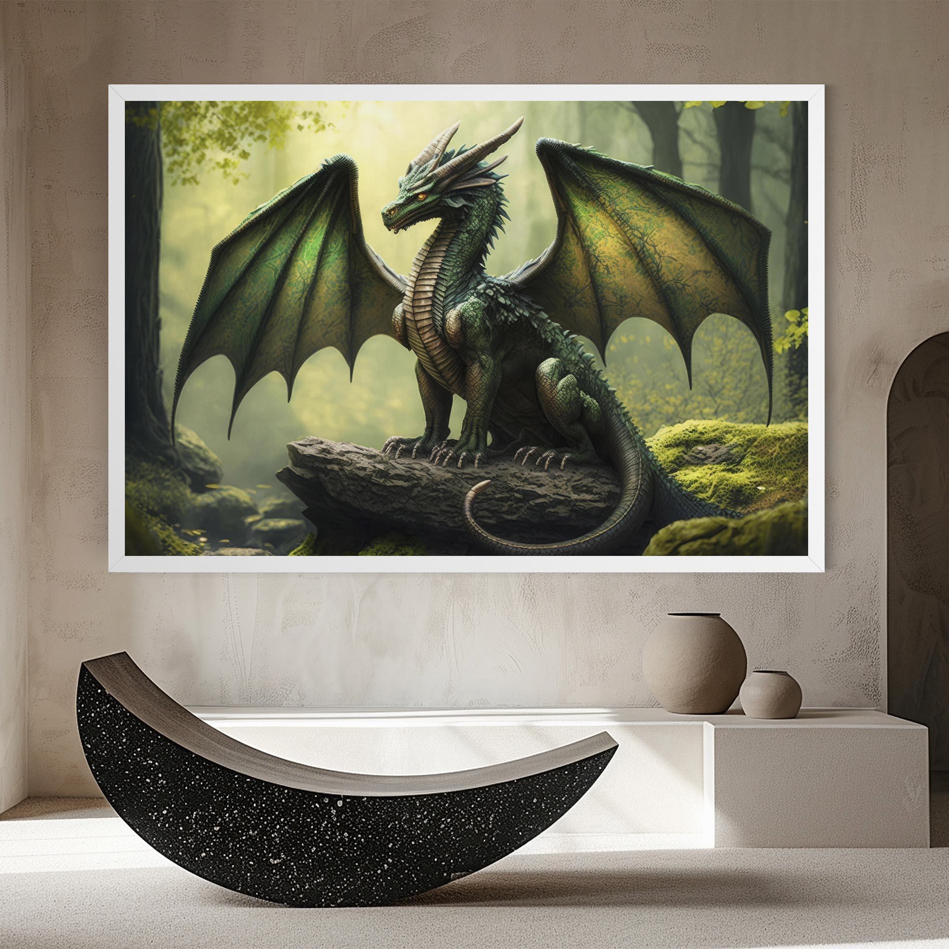 Vászonkép Green Dragon mockup 8