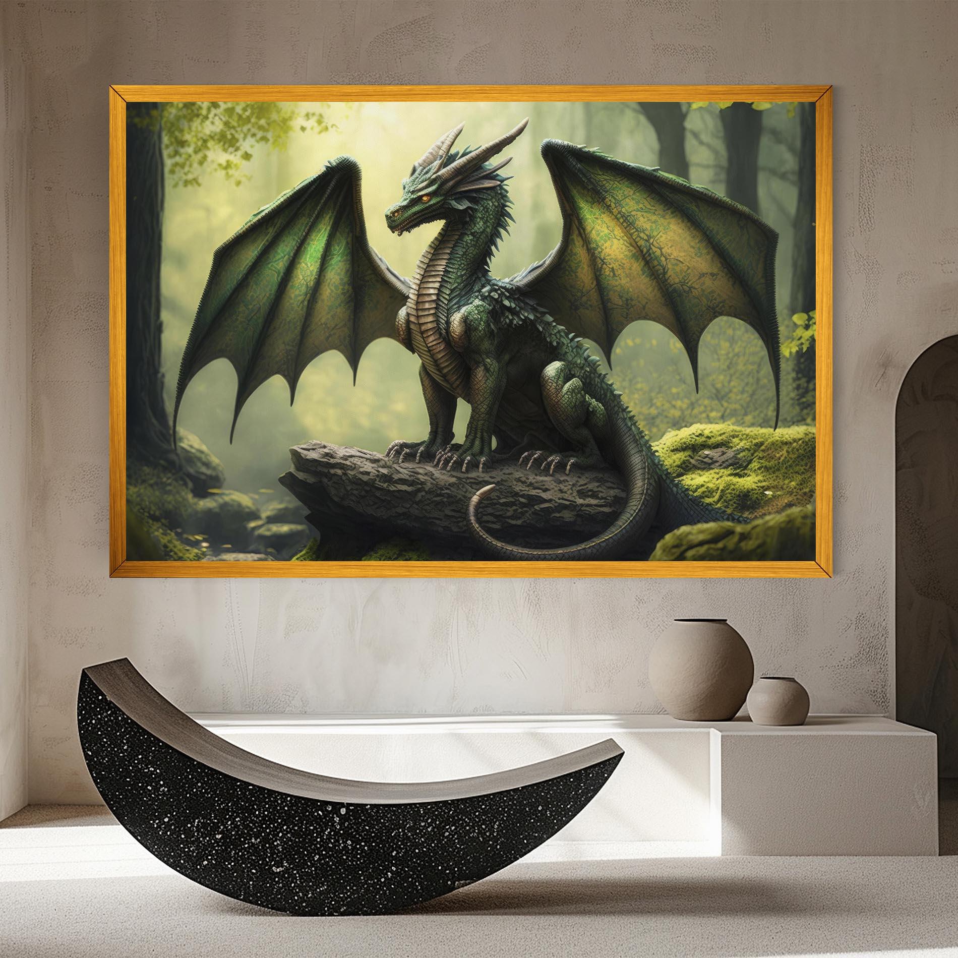 Vászonkép Green Dragon mockup 8