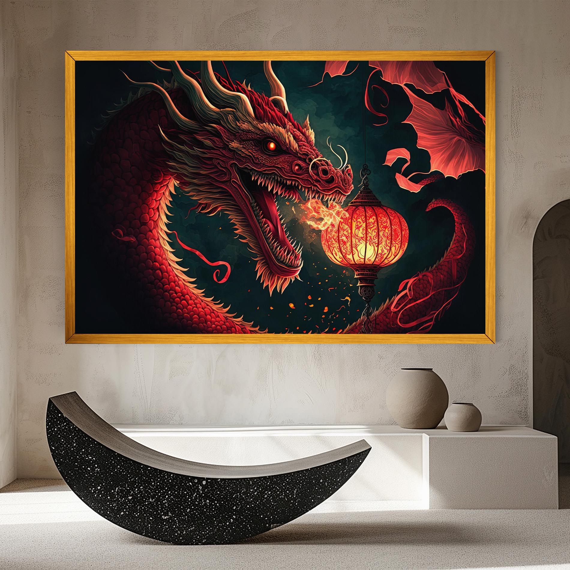 Red Fire Dragon mockup 8