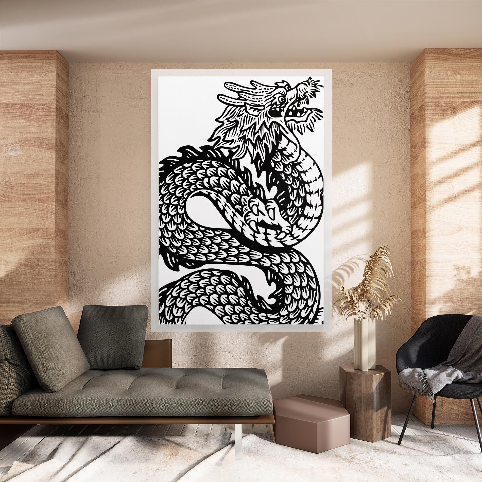 Dragon Black Line mockup 8