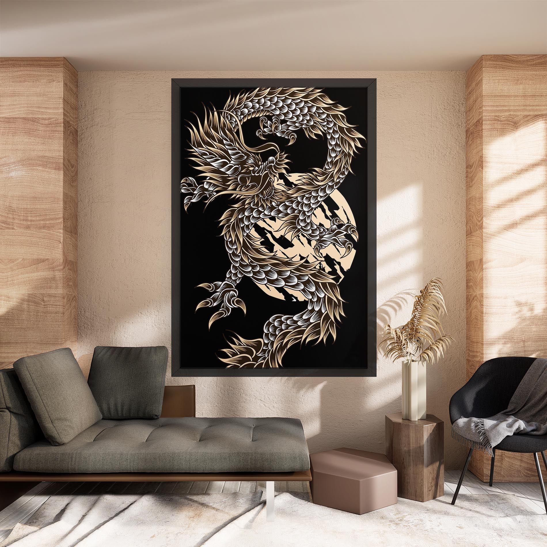 Cream Moon Dragon mockup 8