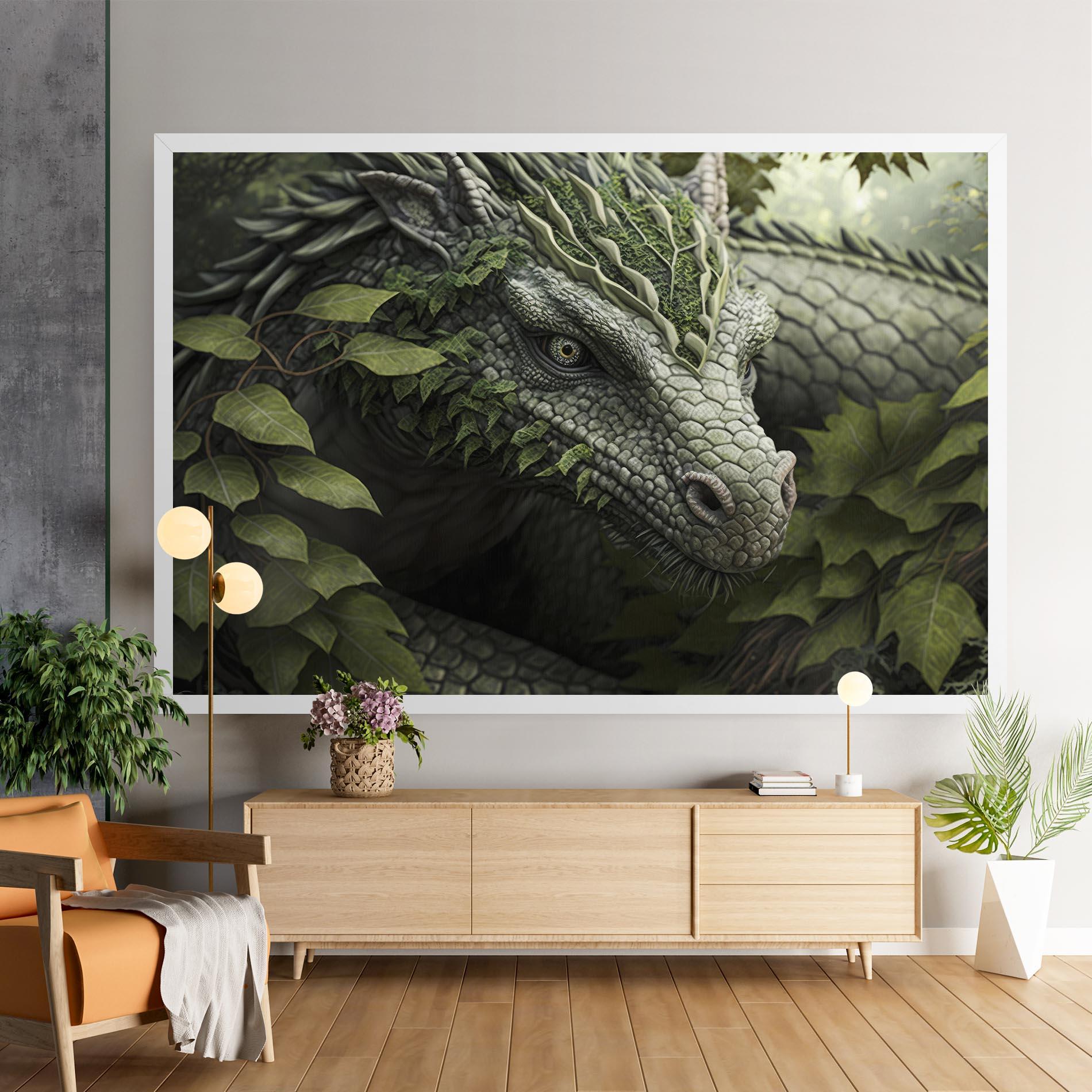 Vászonkép Ancient Forest Dragon mockup 9