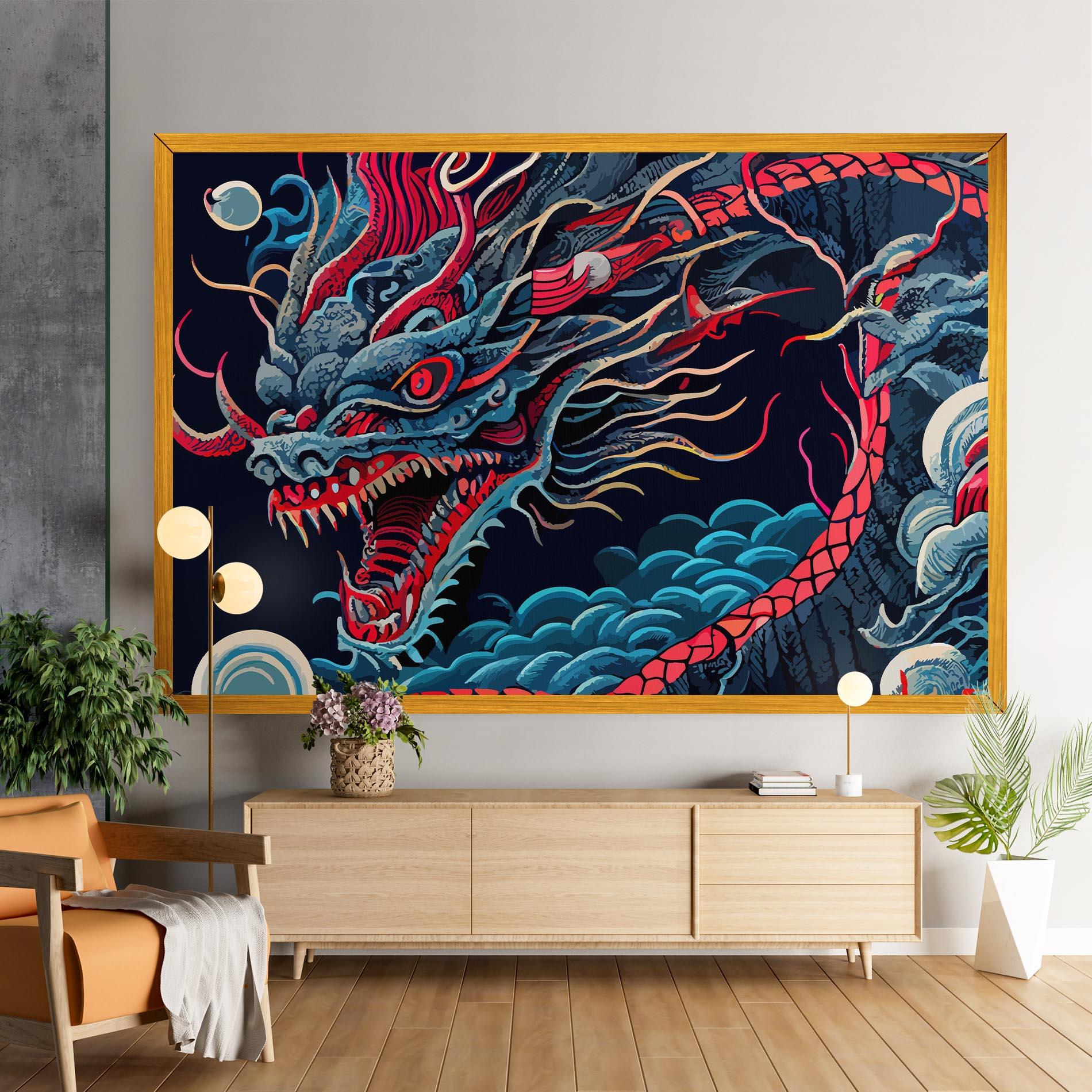 Vászonkép Cloud Dragon mockup 9