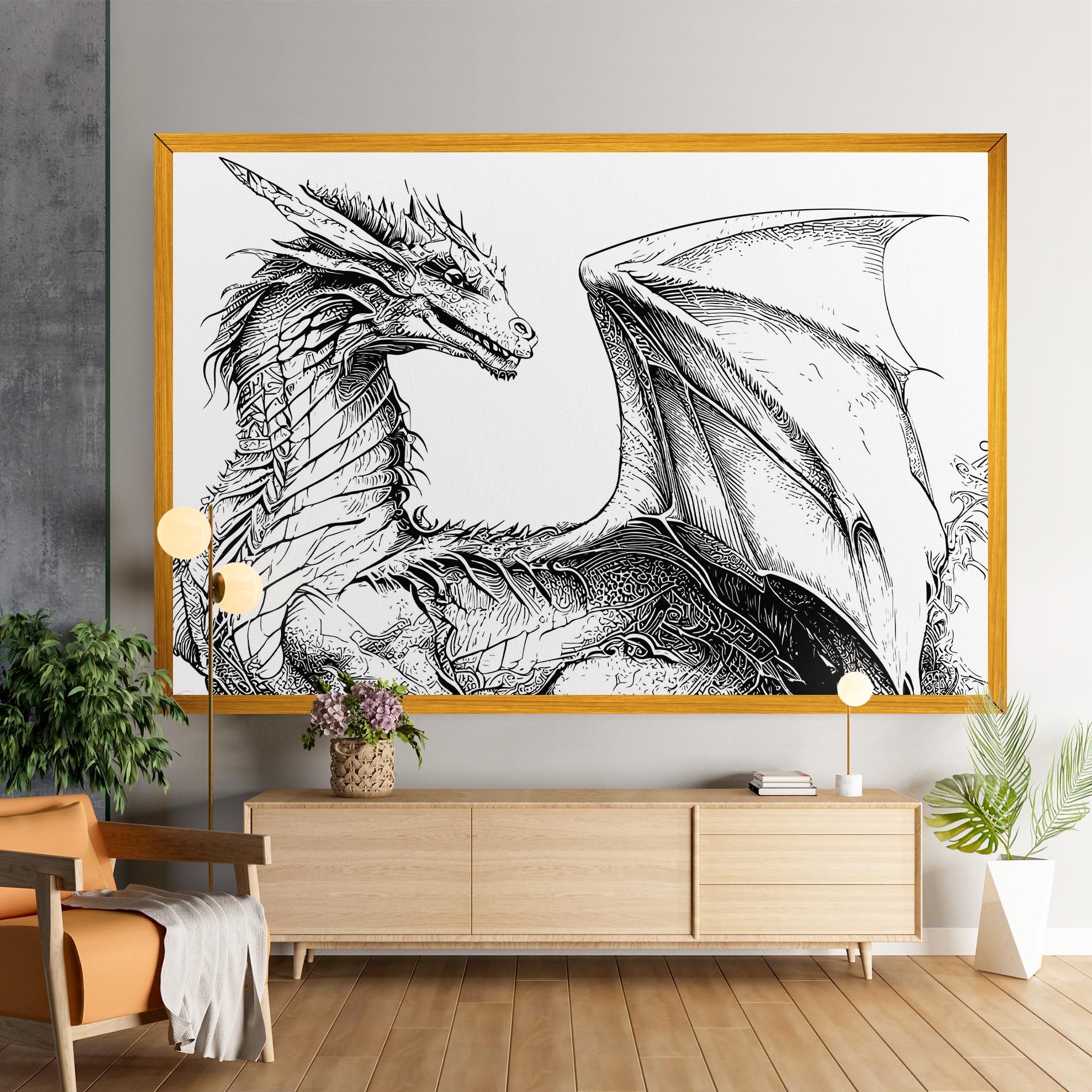 Dragon Sketch mockup 9
