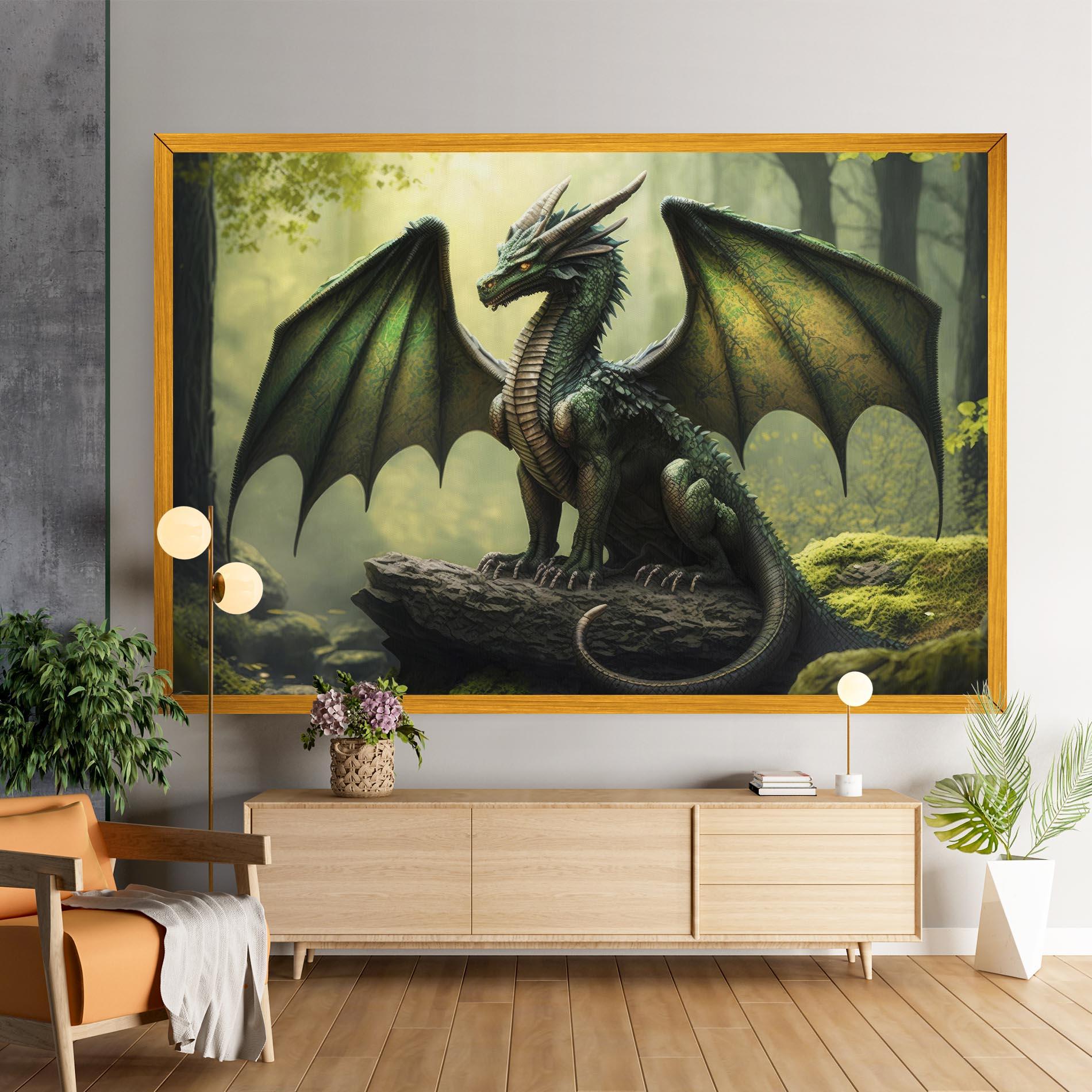 Vászonkép Green Dragon mockup 9