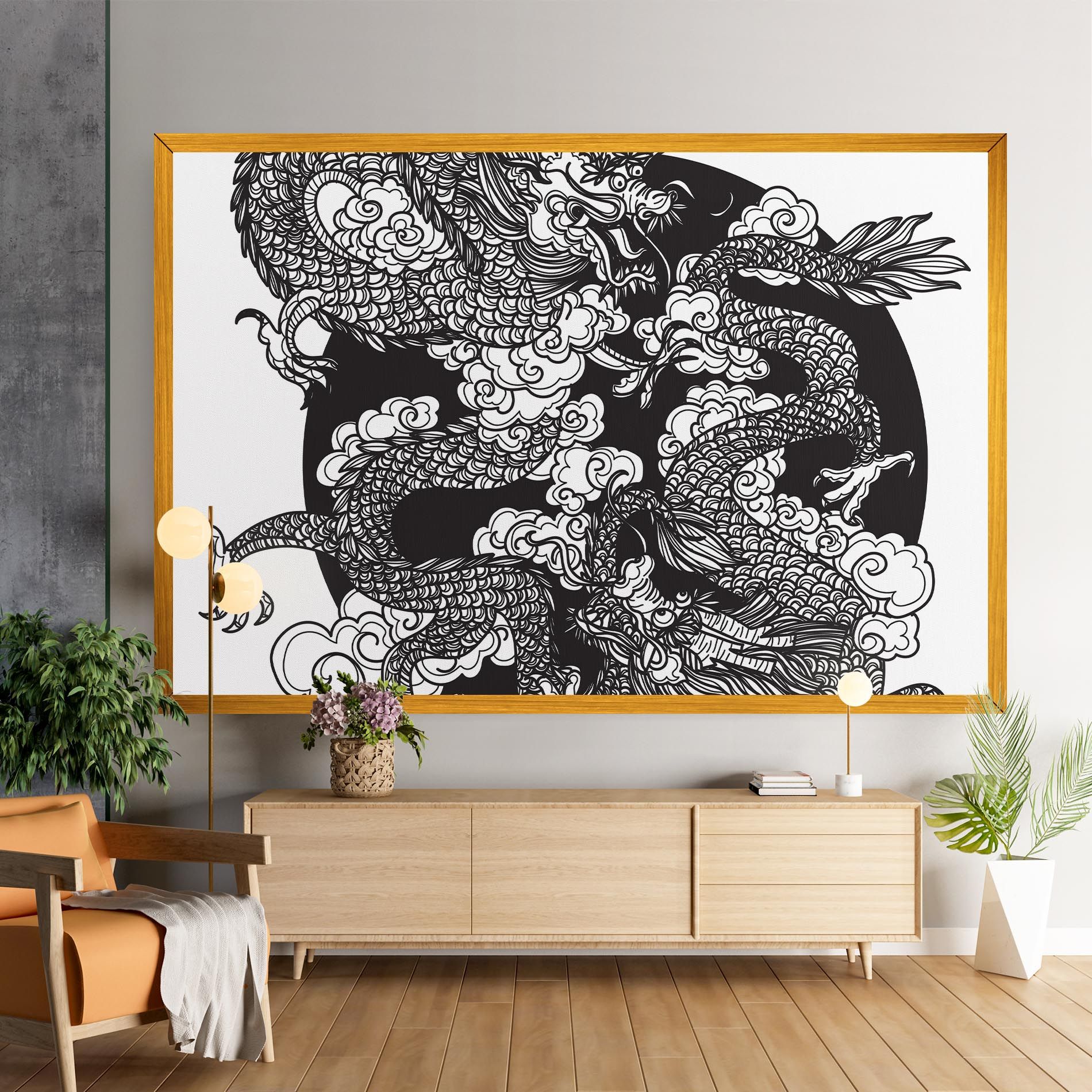 Grey Moon Dragon mockup 9