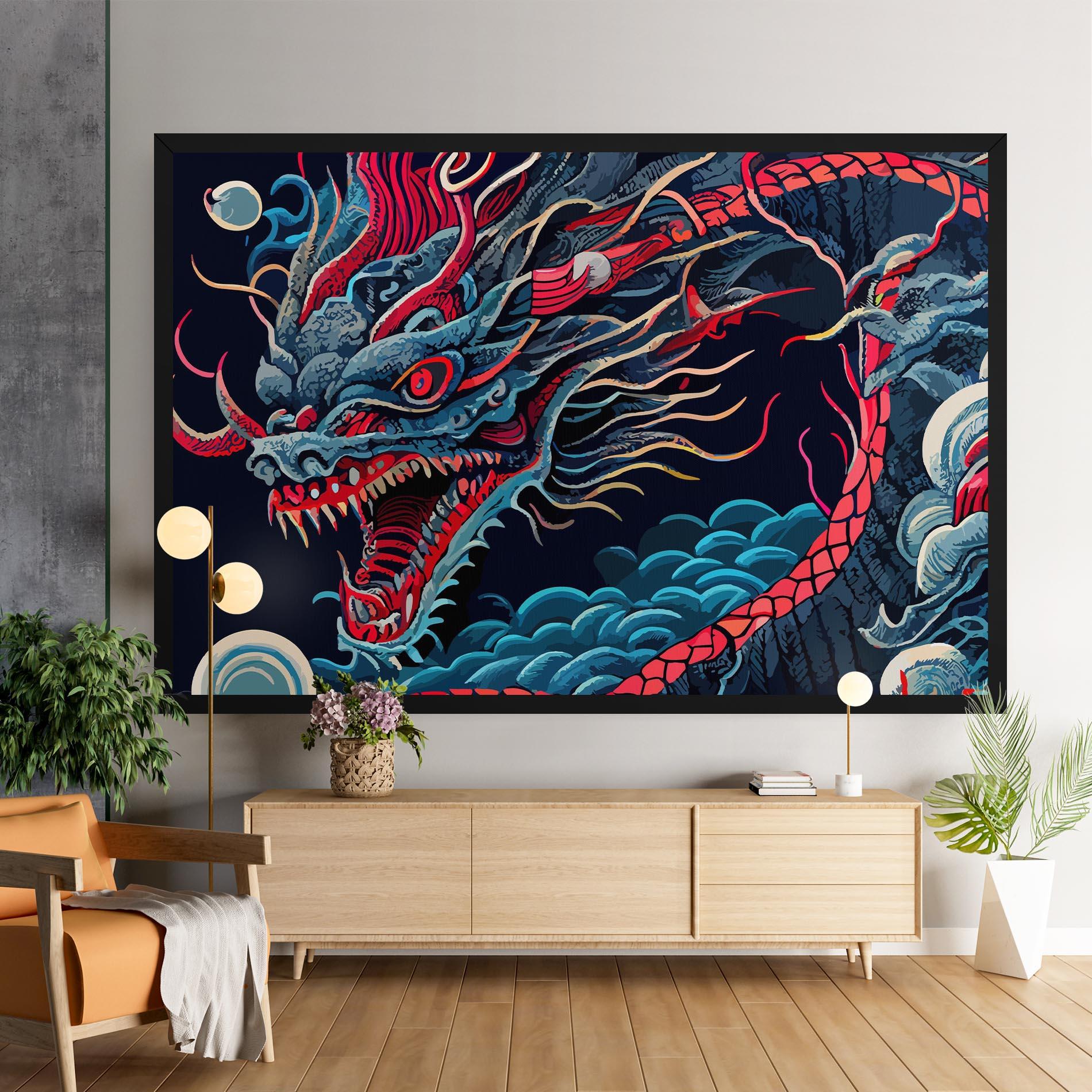 Vászonkép Cloud Dragon mockup 9