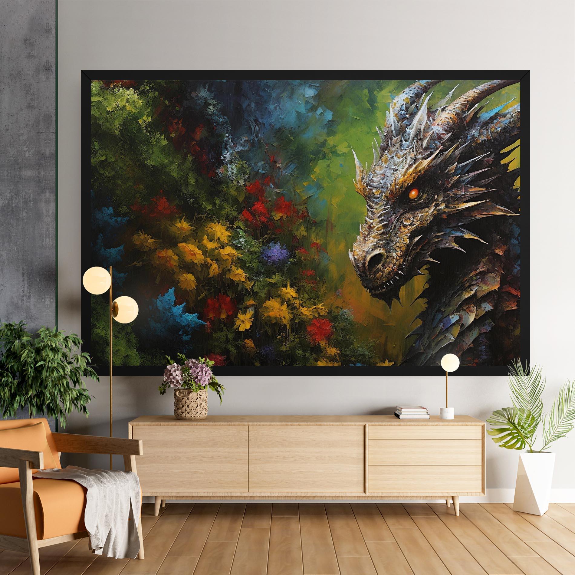 Vászonkép Dragon In Nature mockup 9
