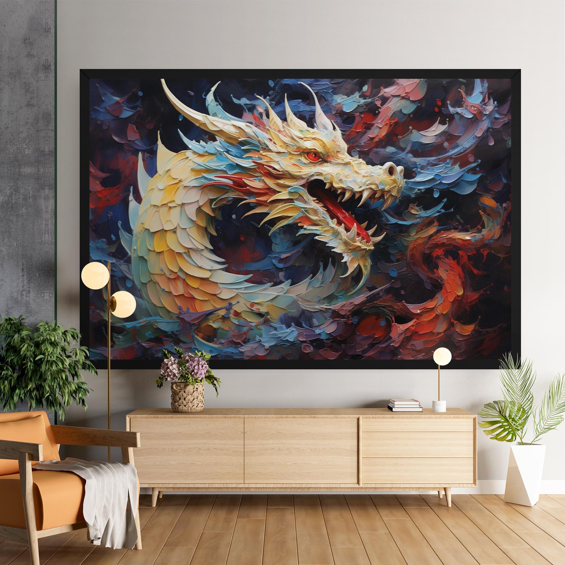 Vászonkép Fantasy Dragon Art mockup 9
