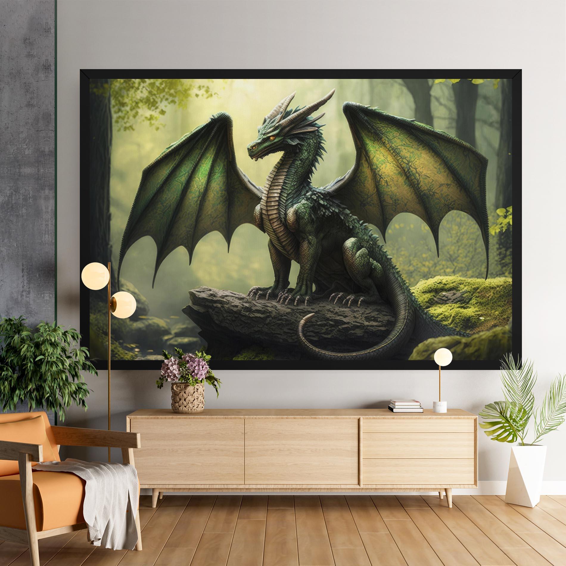 Vászonkép Green Dragon mockup 9