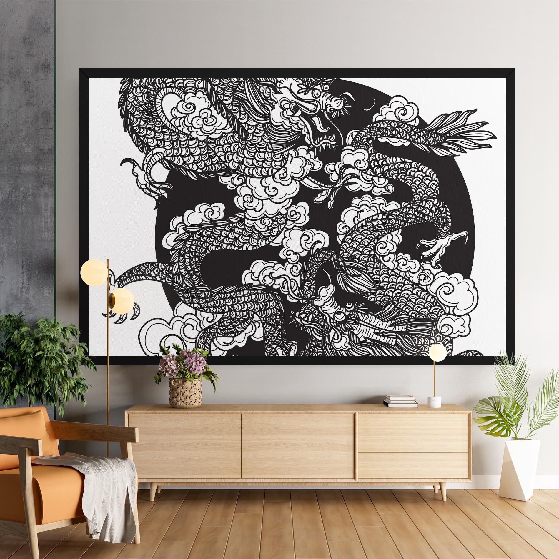 Grey Moon Dragon mockup 9