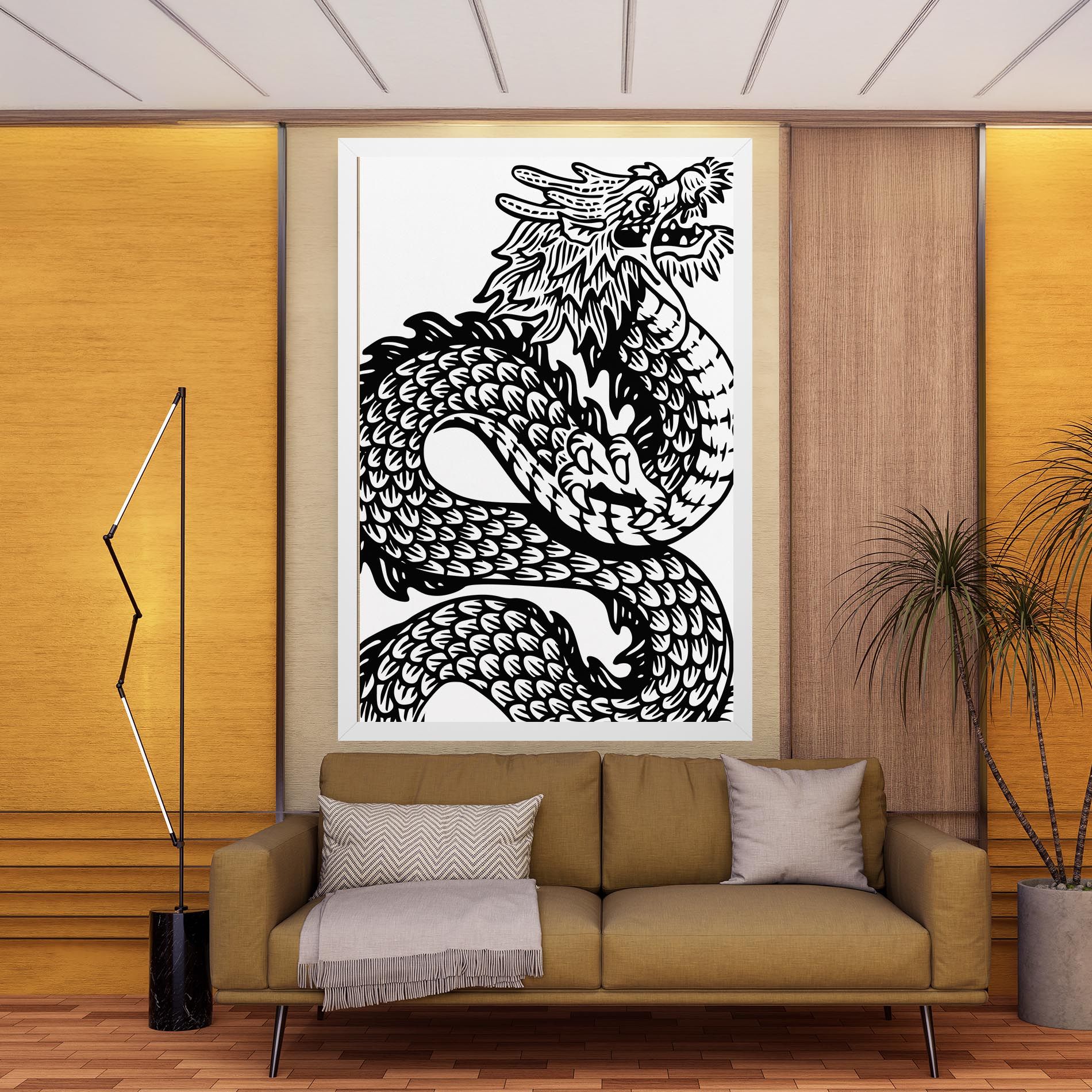 Dragon Black Line mockup 9