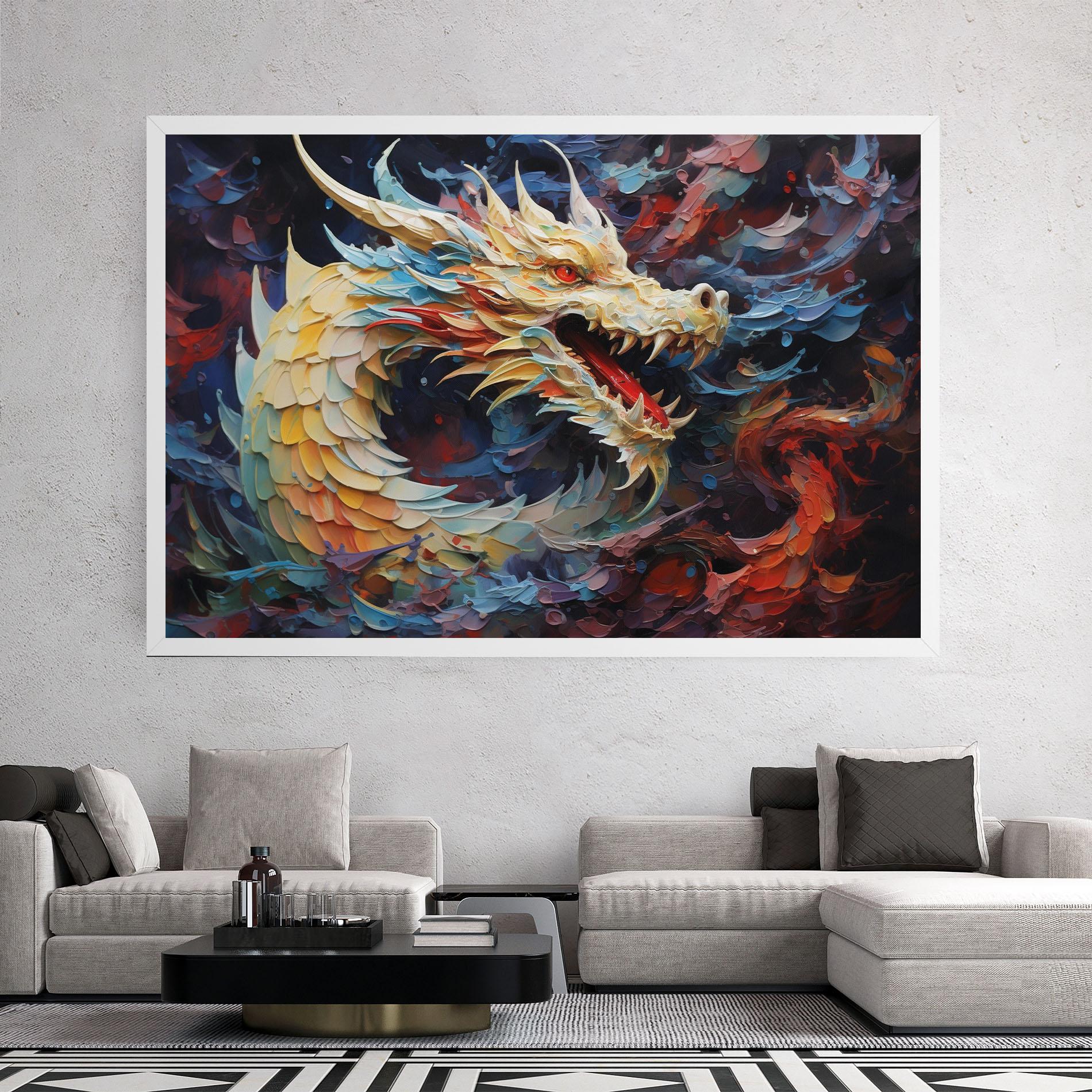 Vászonkép Fantasy Dragon Art mockup 2