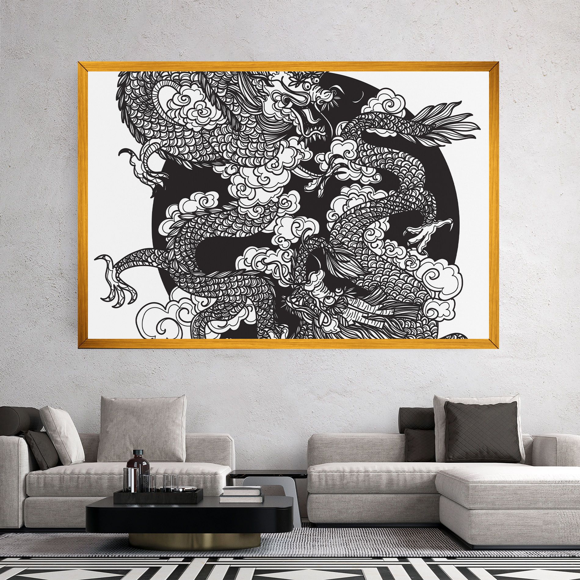 Grey Moon Dragon mockup 2