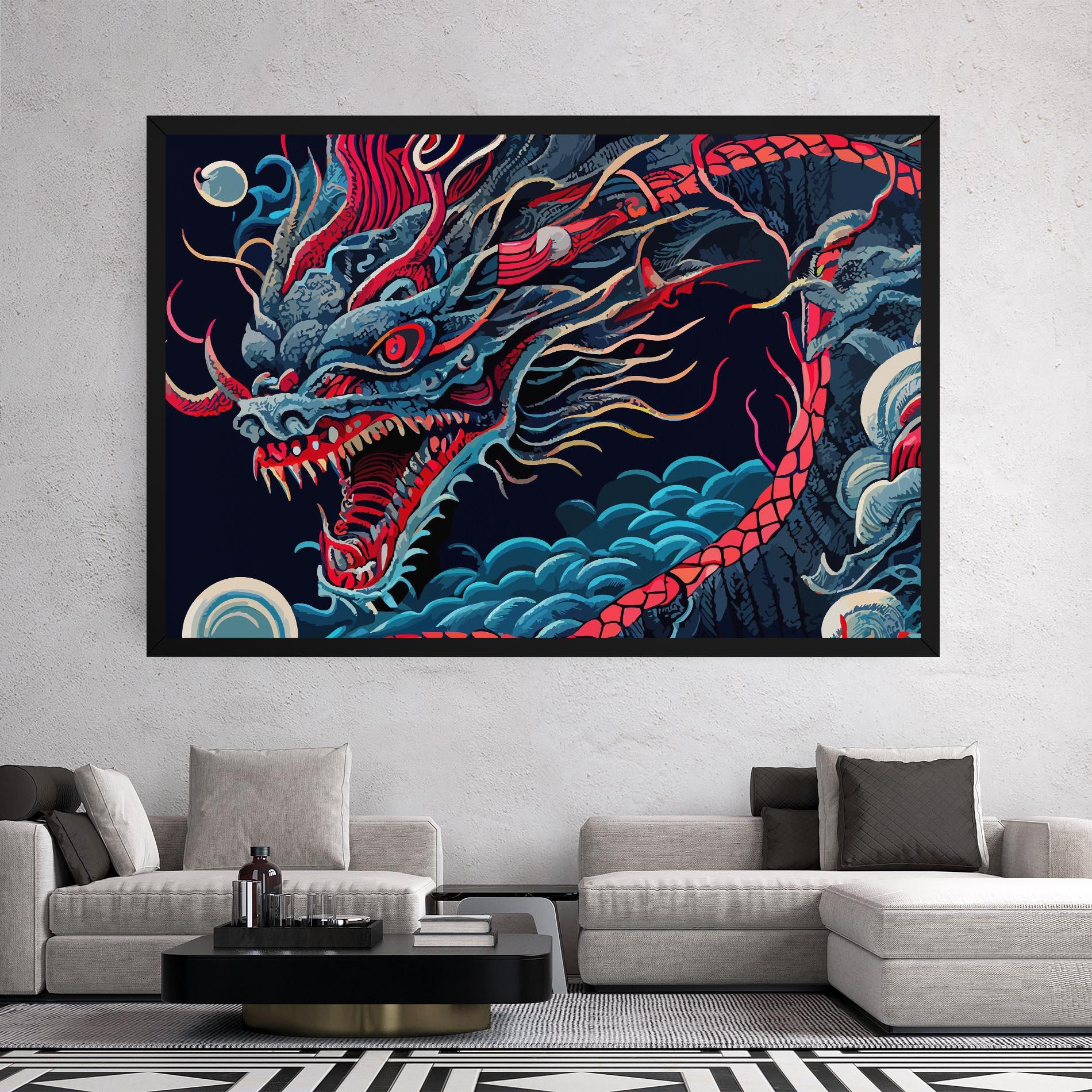 Vászonkép Cloud Dragon mockup 2