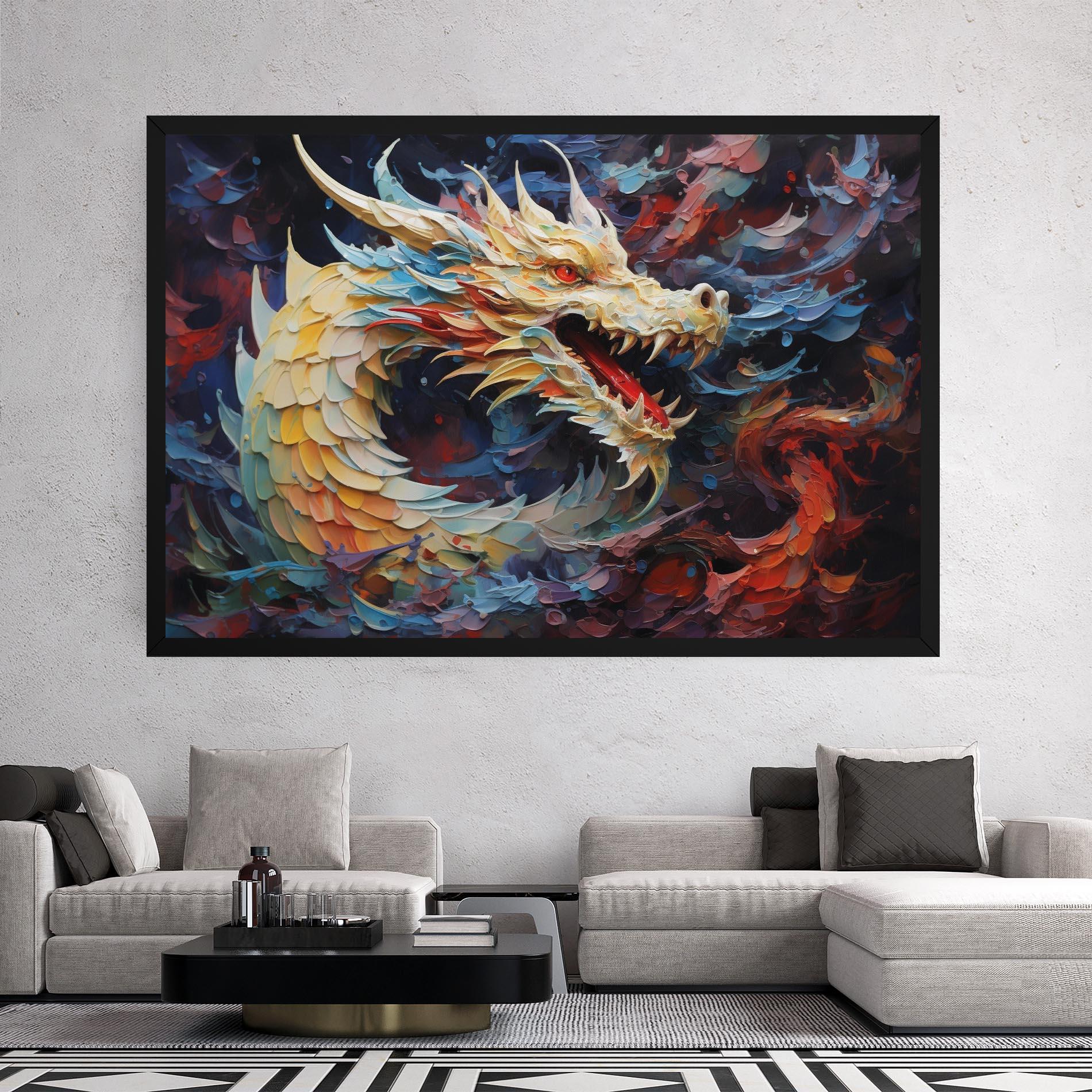 Vászonkép Fantasy Dragon Art mockup 2