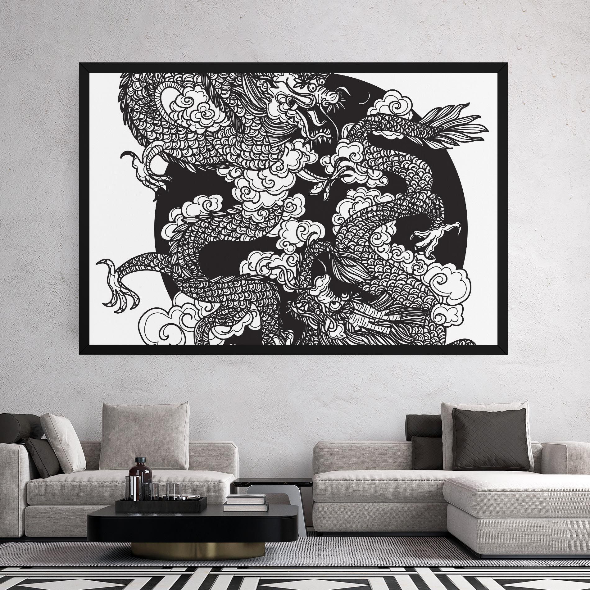 Grey Moon Dragon mockup 2