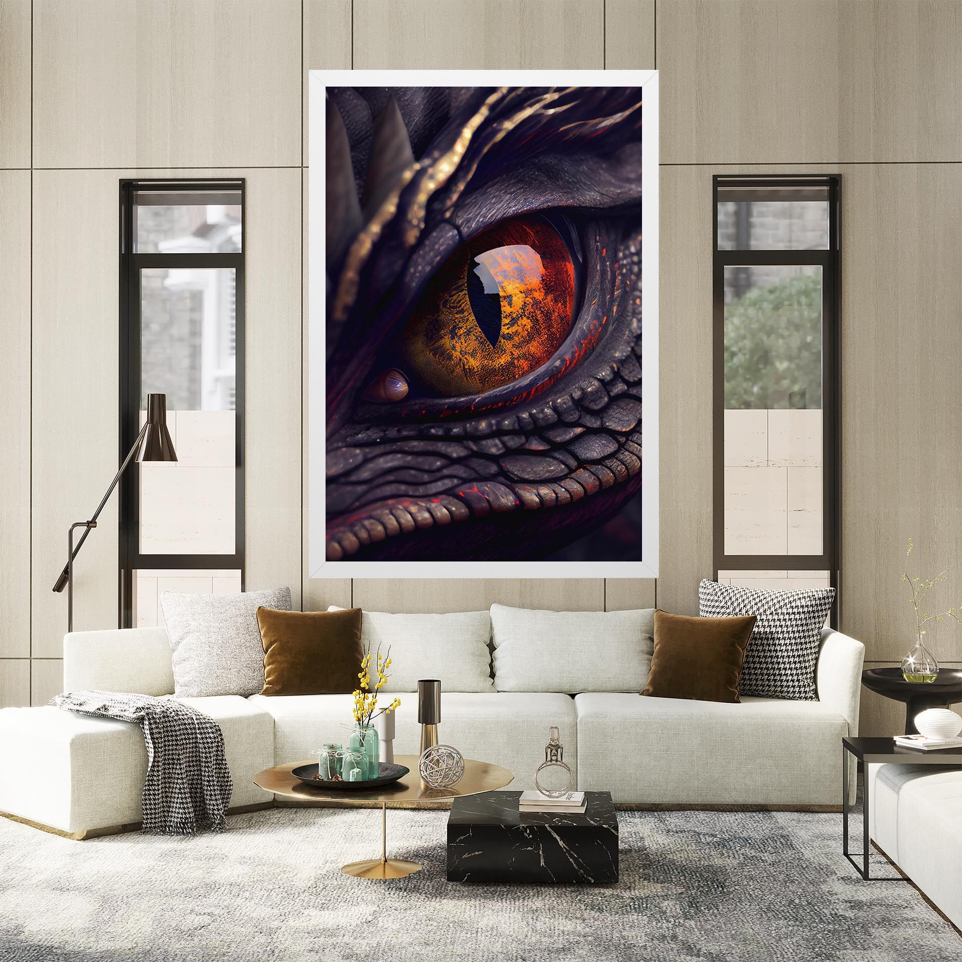 Close Up Red Eye Dragon mockup 2