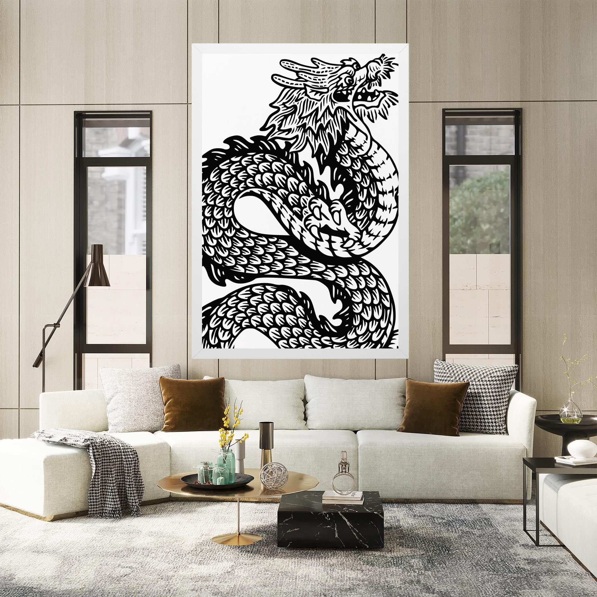 Dragon Black Line mockup 2