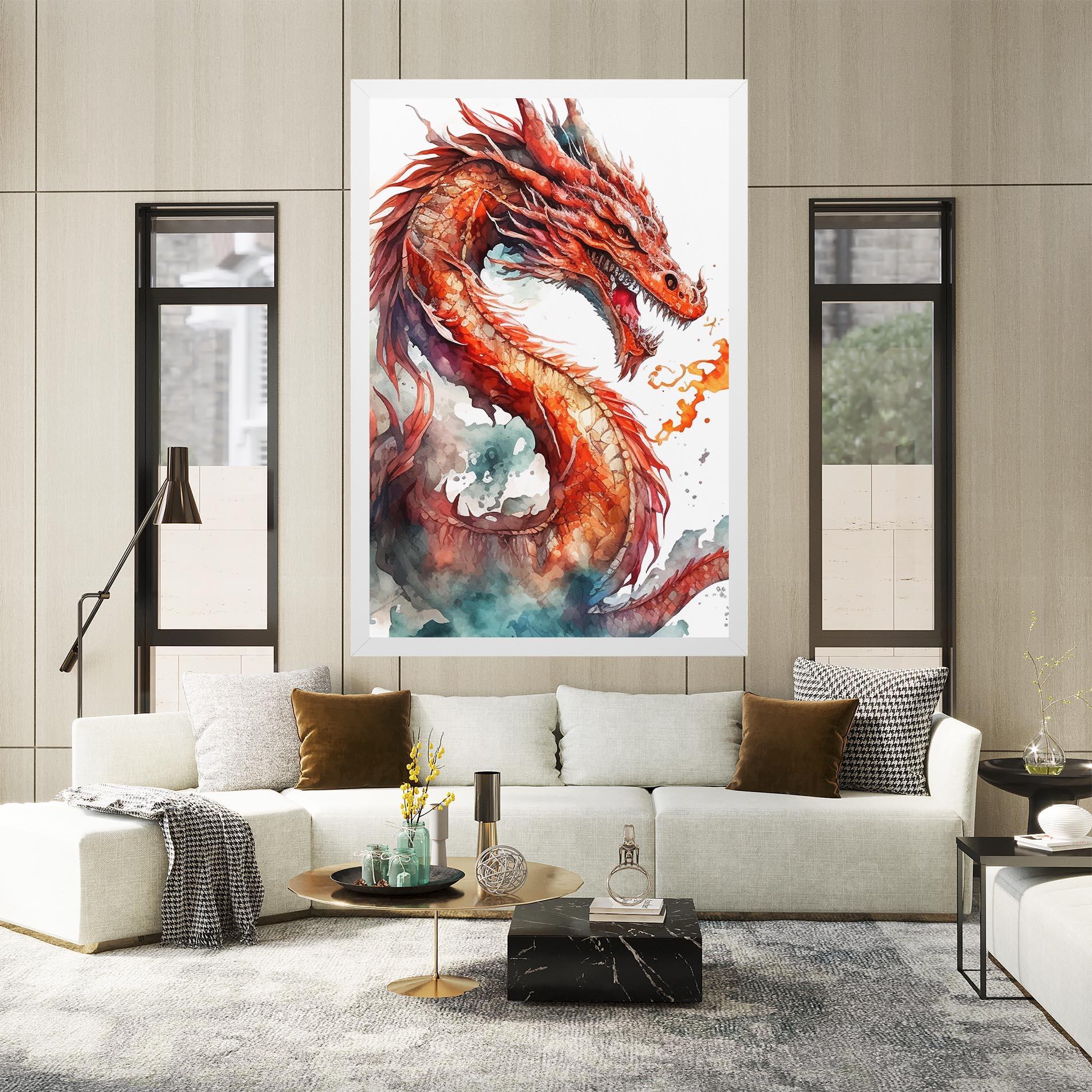 Vászonkép Fire Dragon mockup 2