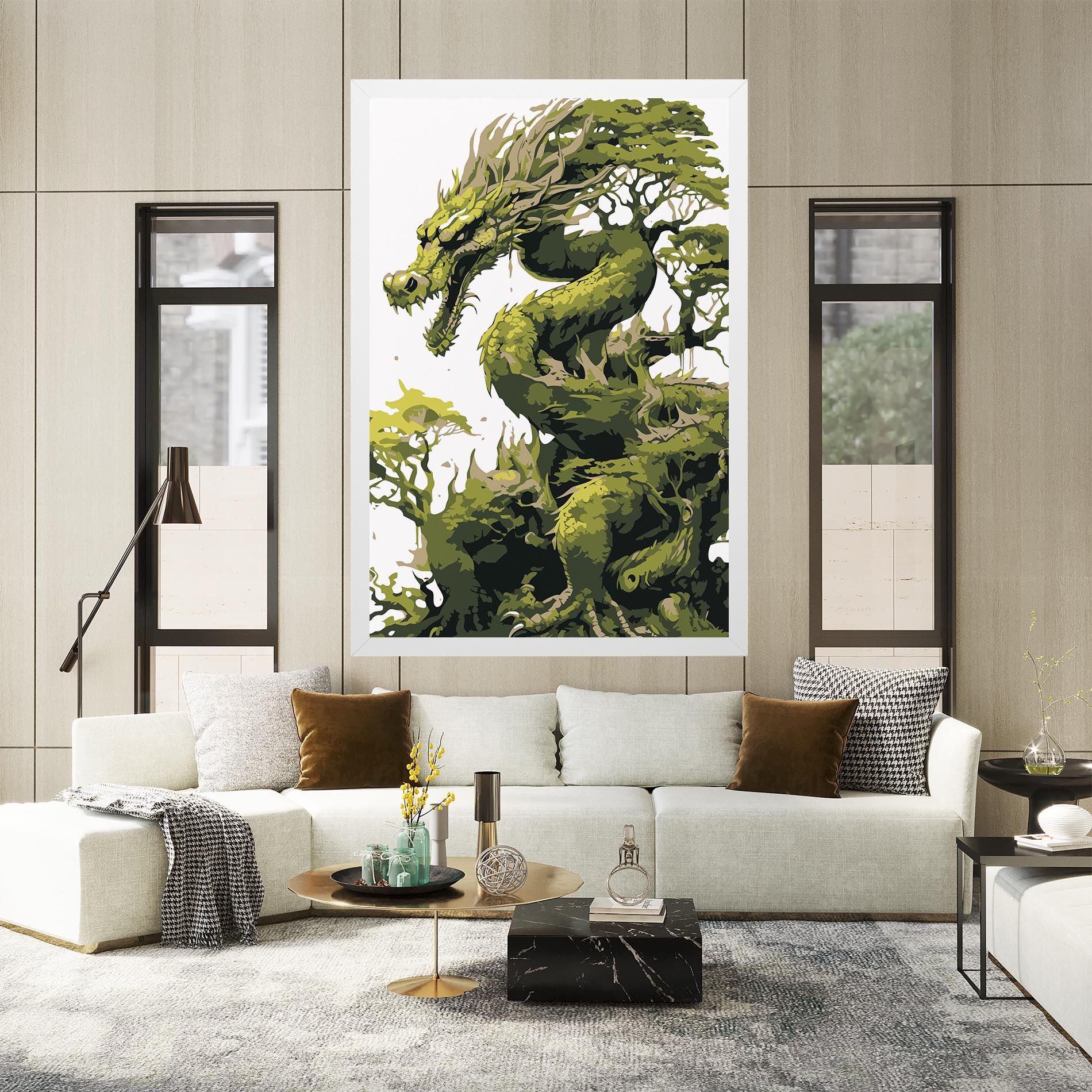 Green Nature Dragon mockup 2
