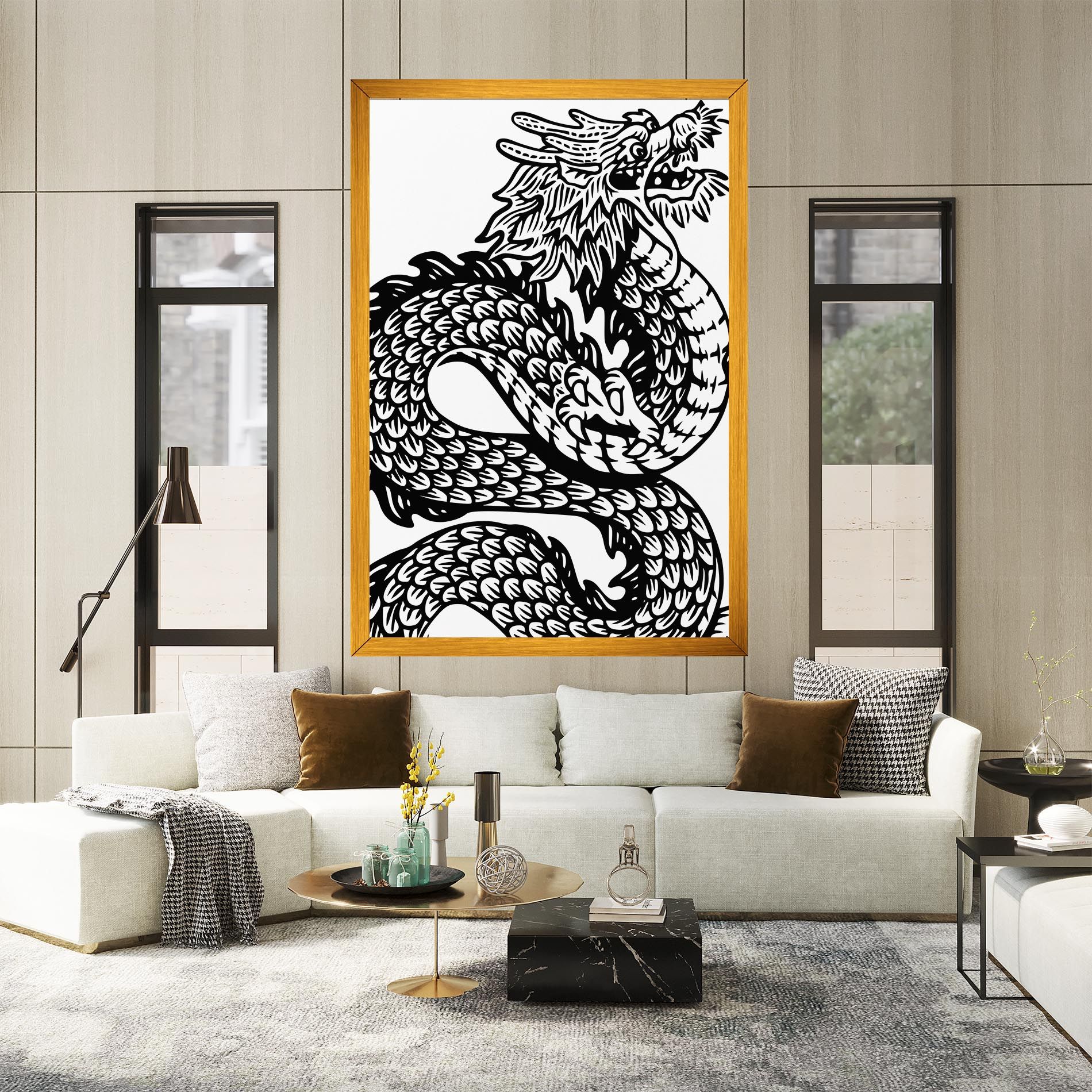 Dragon Black Line mockup 2