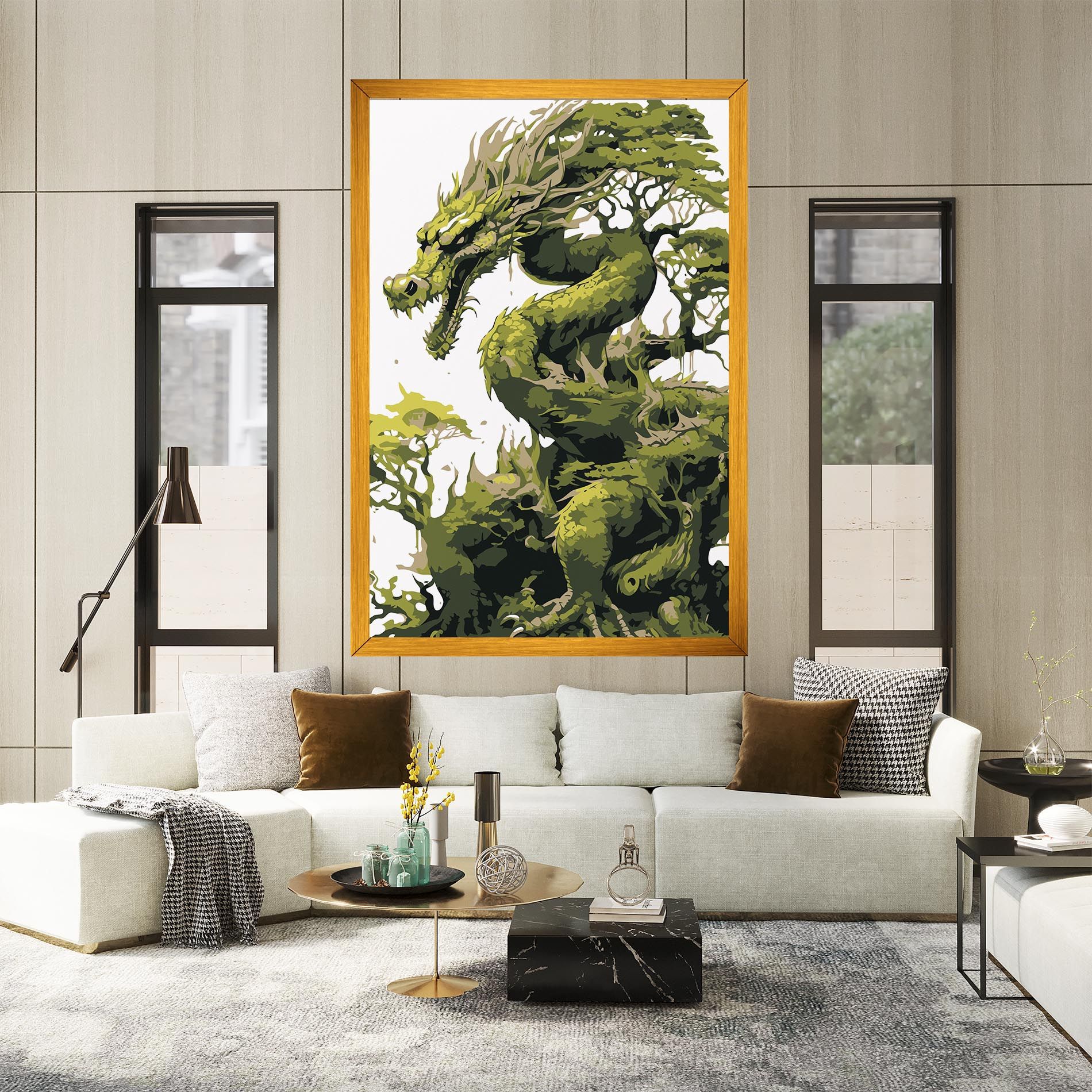 Green Nature Dragon mockup 2